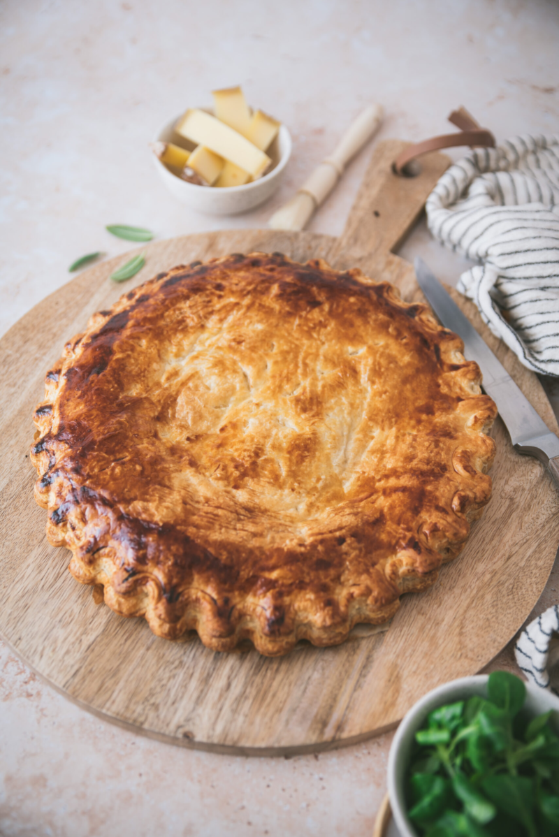 Feuilleté Jambon Fromage Et Béchamel En Tourte Recette 