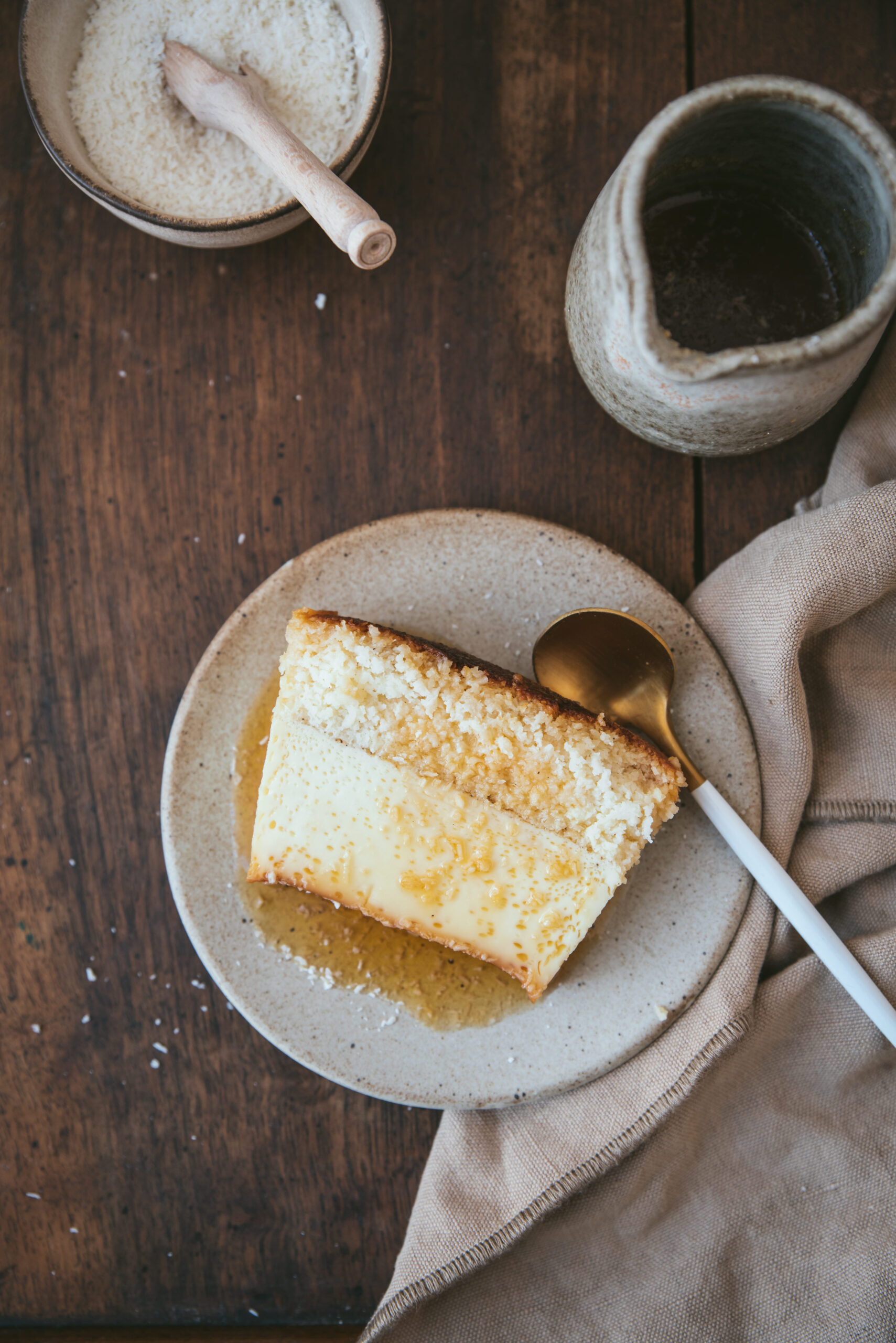 West Indian coconut and caramel flan recipe