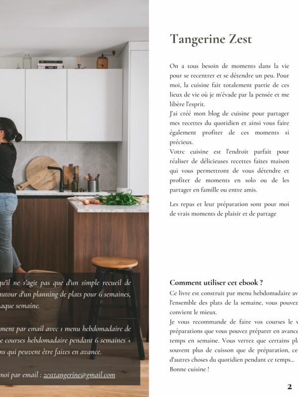 EBOOK Tangerine Zest Menus Printemps Eté