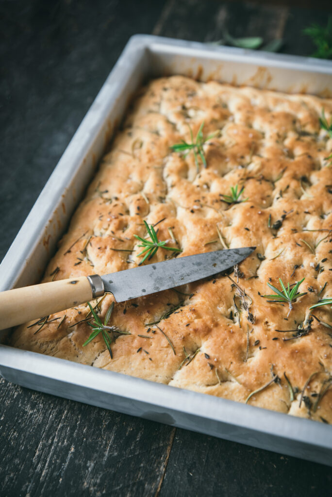 Focaccia italienne romarin recette maison