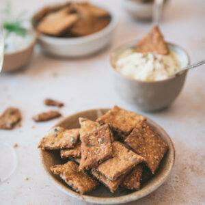 Crackers maison graines apéritif