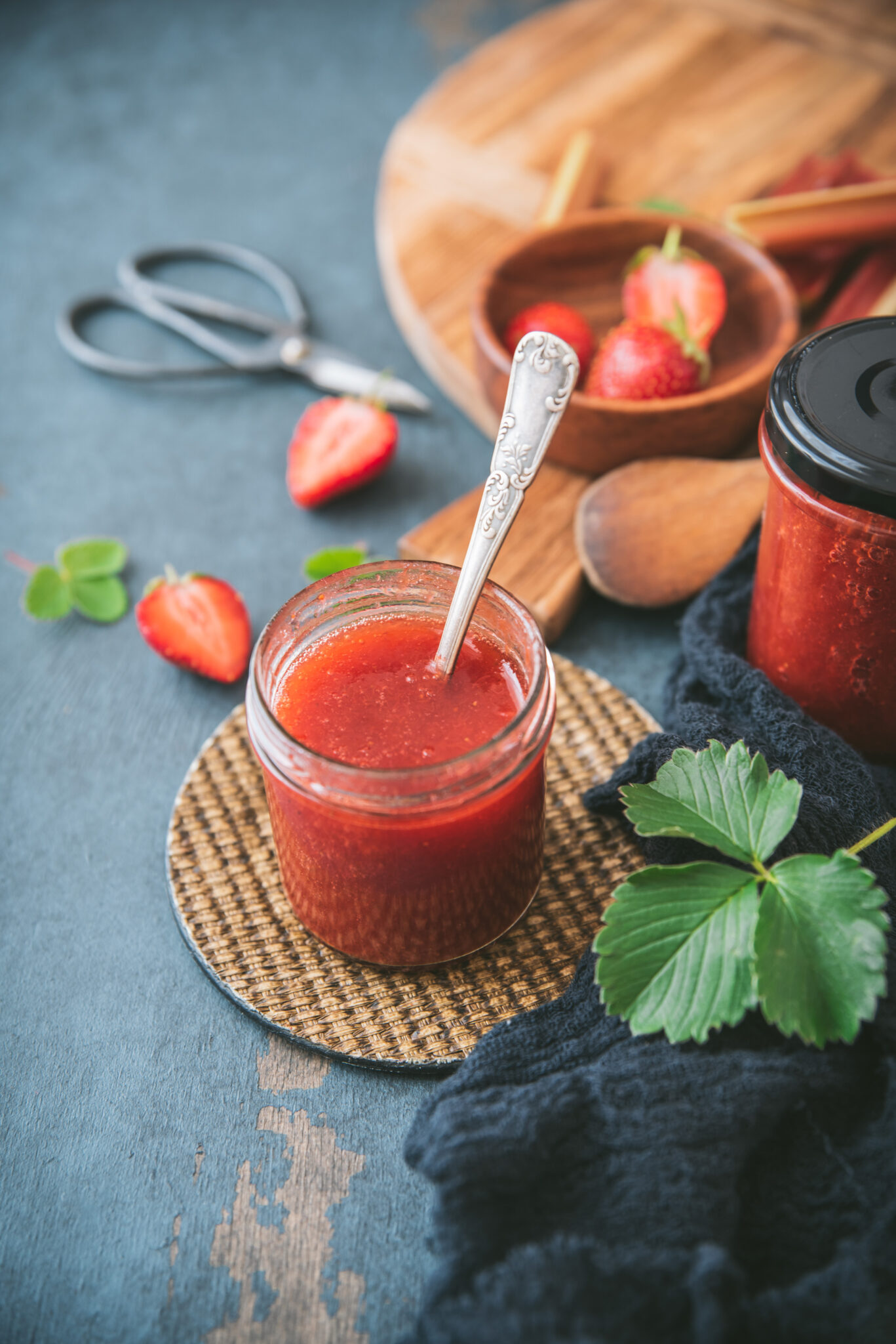 Confiture de fraise et rhubarbe {recette maison}