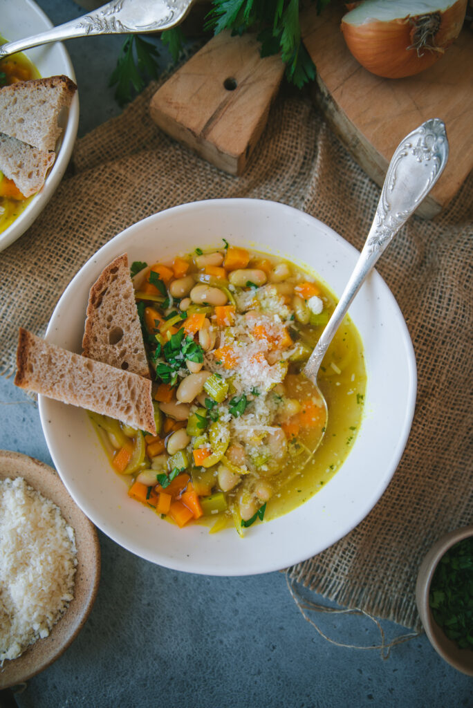 Soupe De Haricots Blancs Et Légumes - Recette - Tangerine Zest