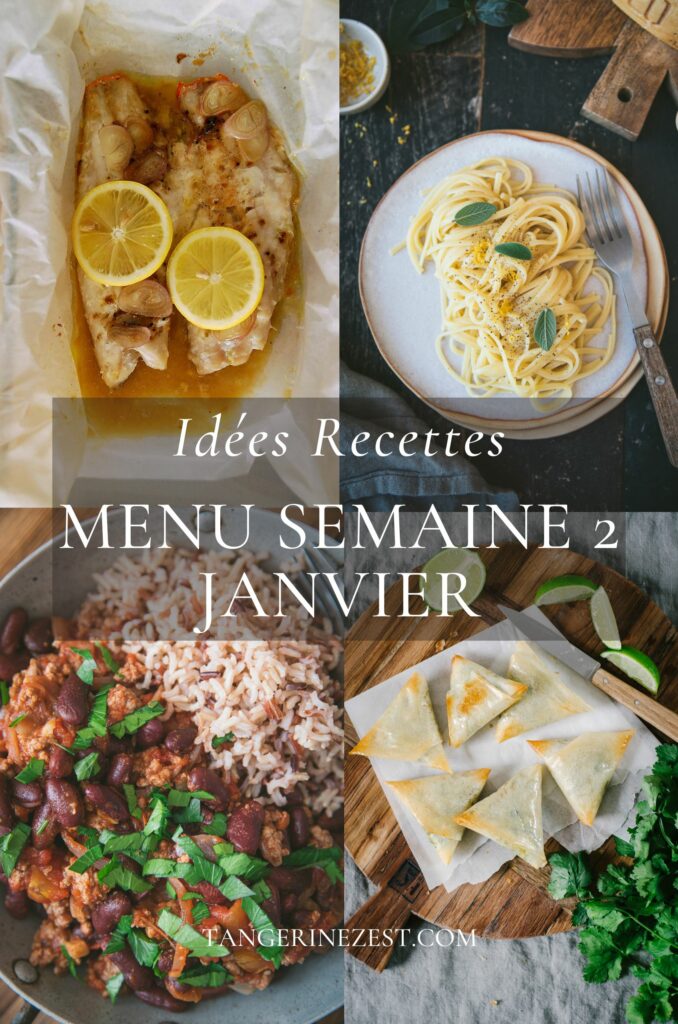 Idées recettes - Menu de la semaine 2