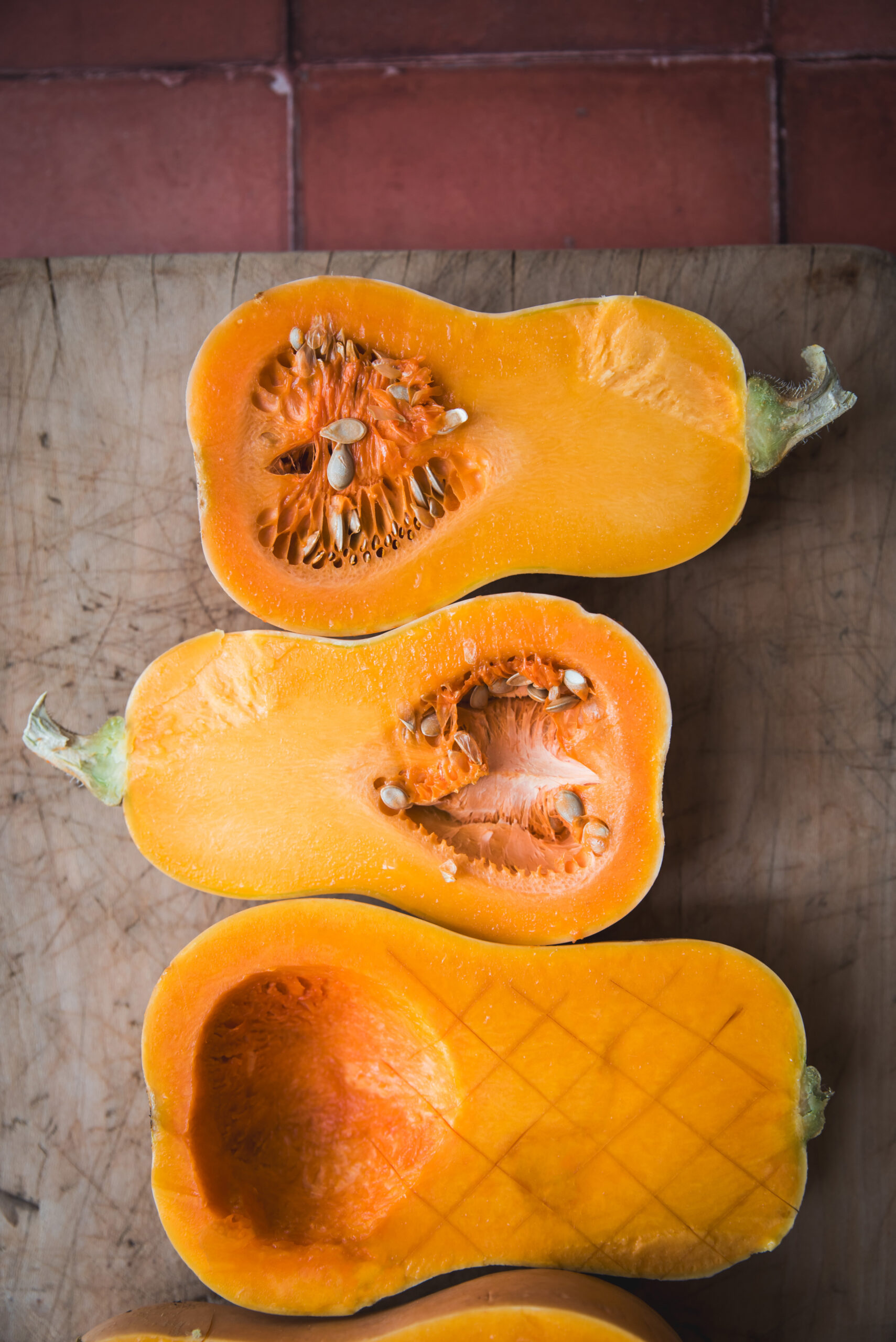 Courge Butternut rôtie au four