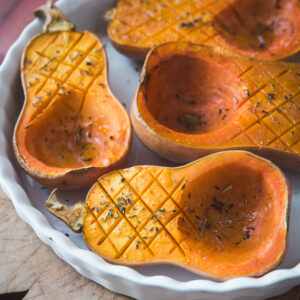 Courge Butternut rôtie au four