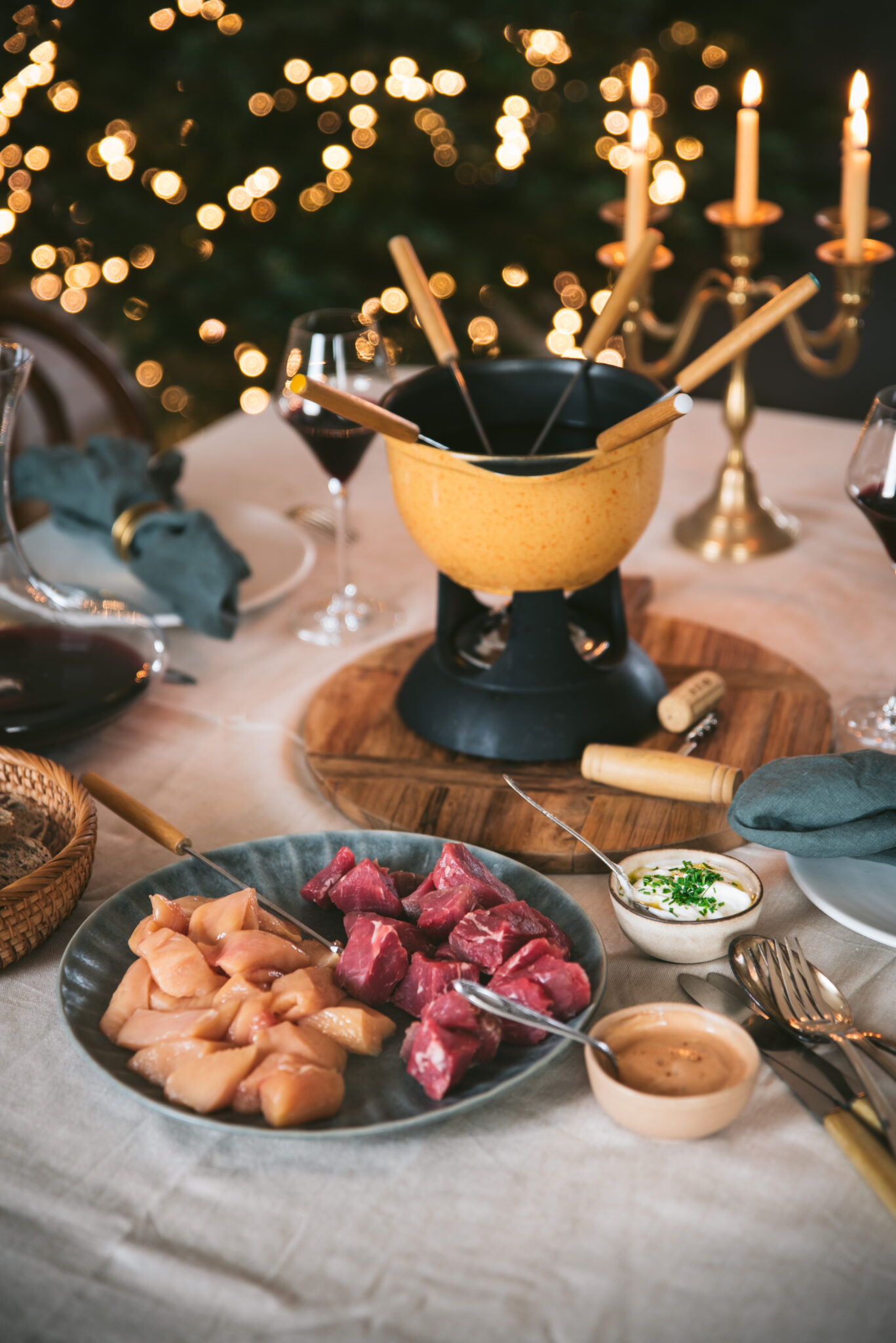 Fondue vigneronne au vin rouge Recette facile et rapide
