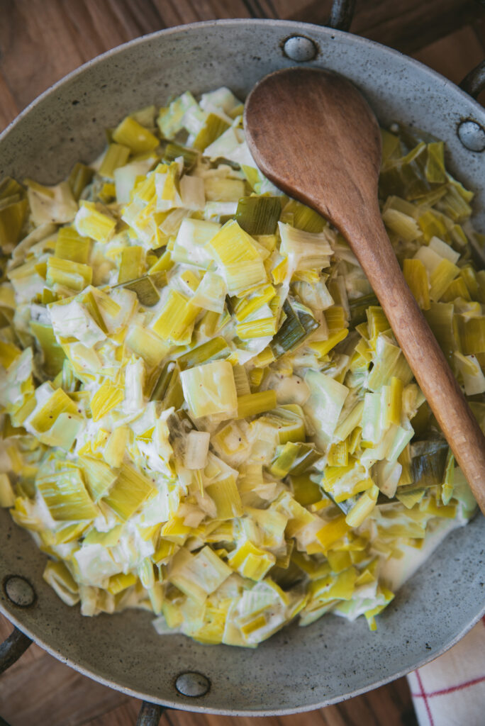 recette Fondue de poireaux