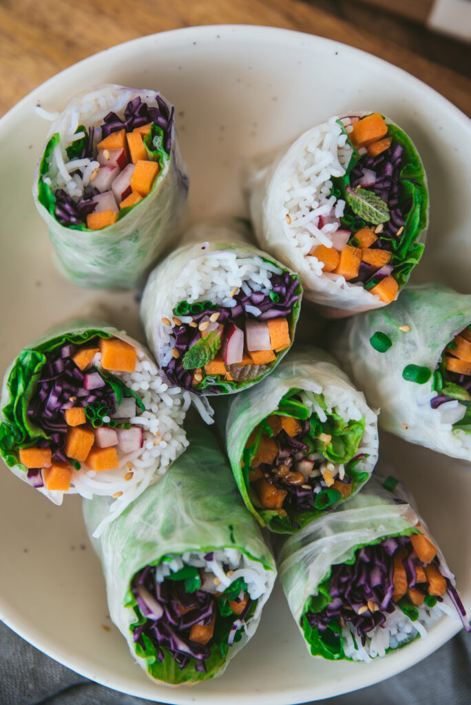 Recette rouleaux printemps végétariens