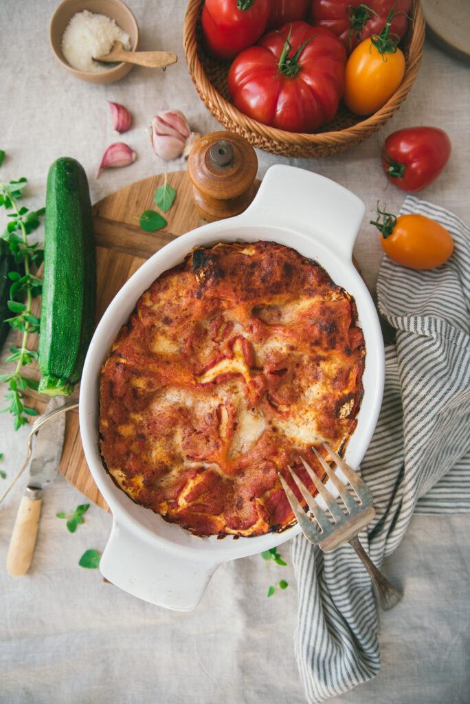 recette lasagne courgette ricotta sauce tomate