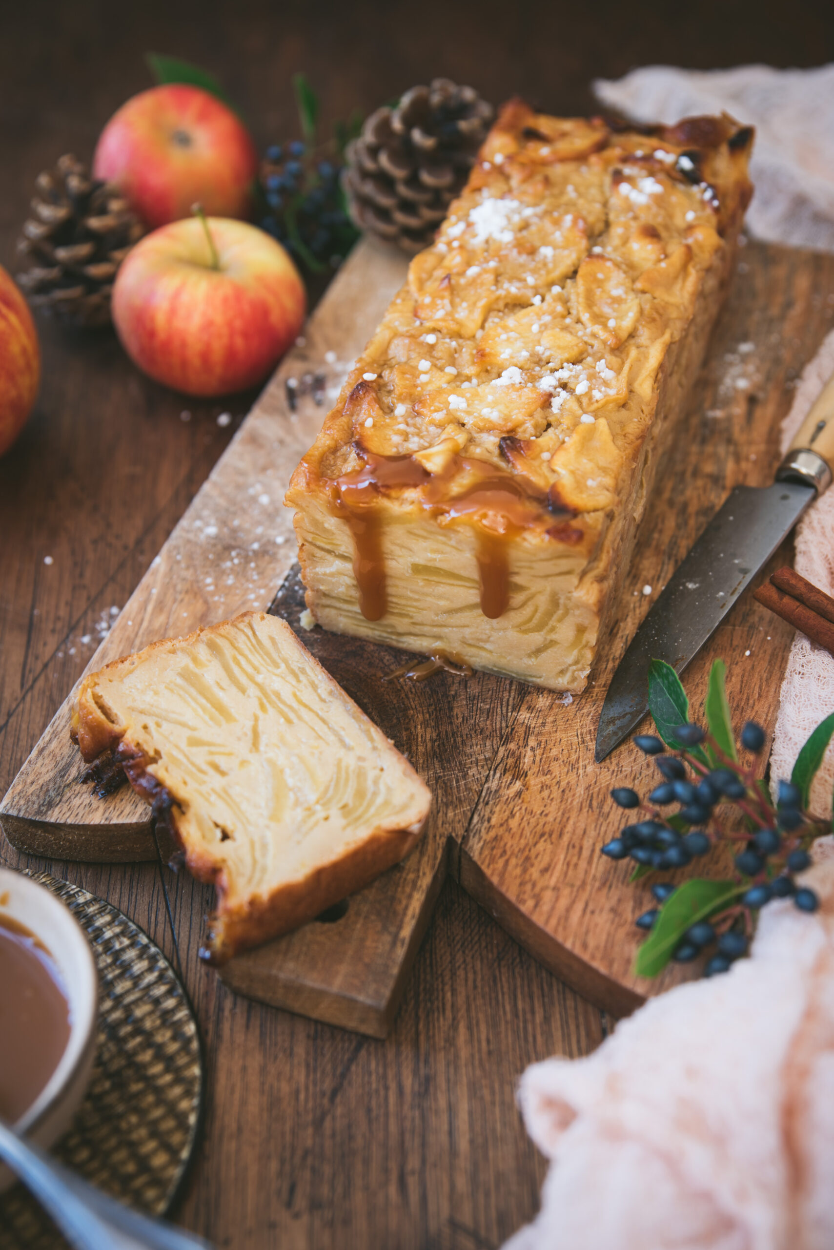 Gâteau super moelleux pomme caramel