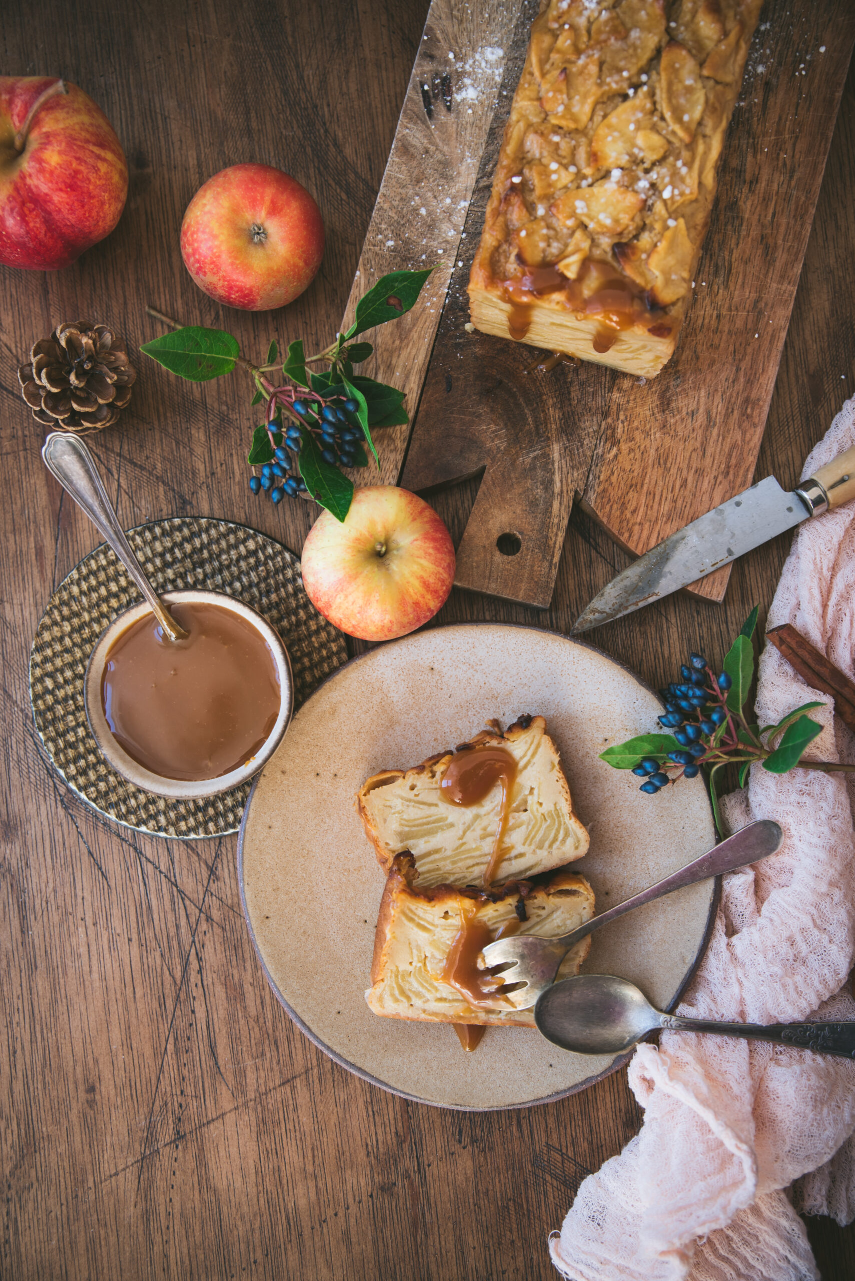 Gâteau super moelleux pomme caramel