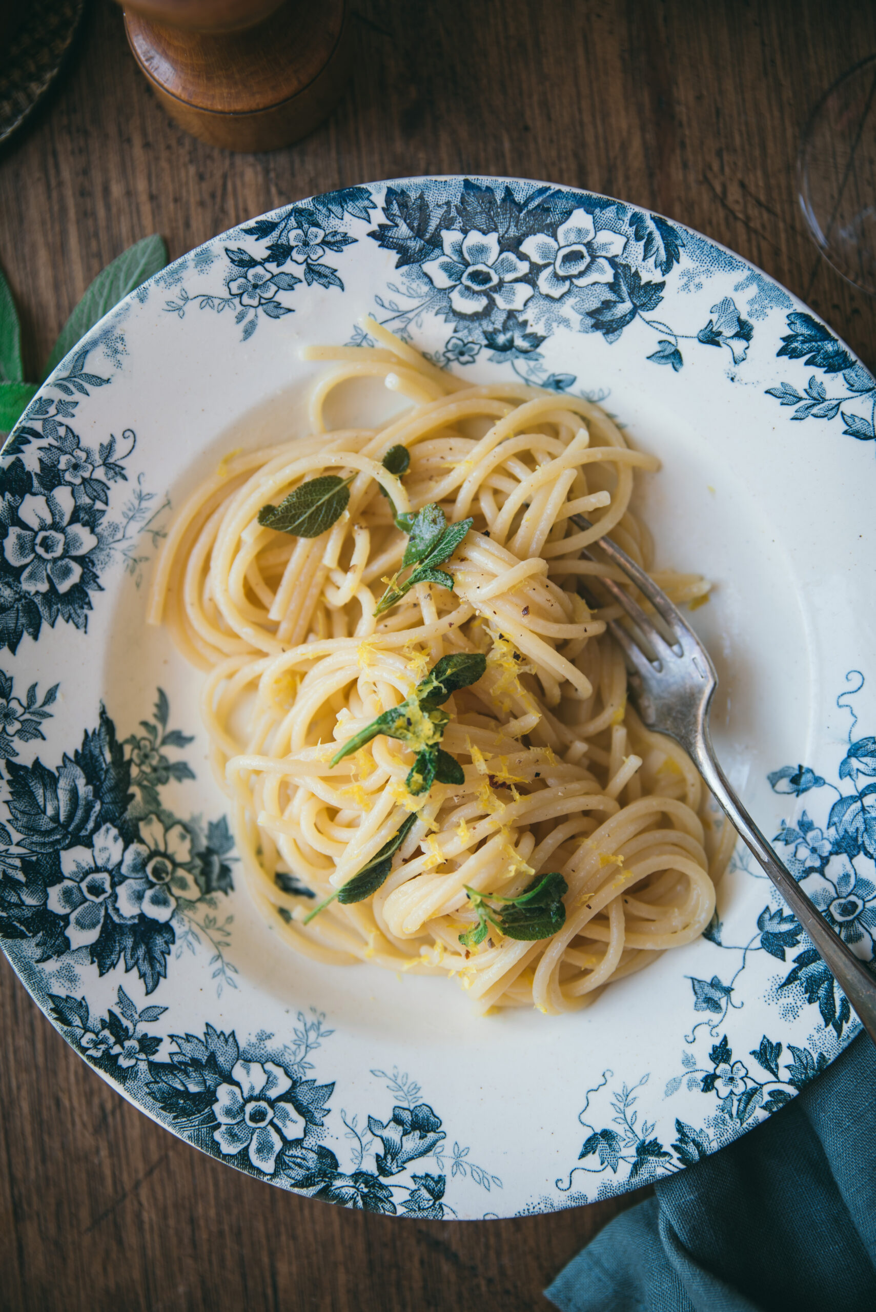 recette Spaghetti au beurre de sauge