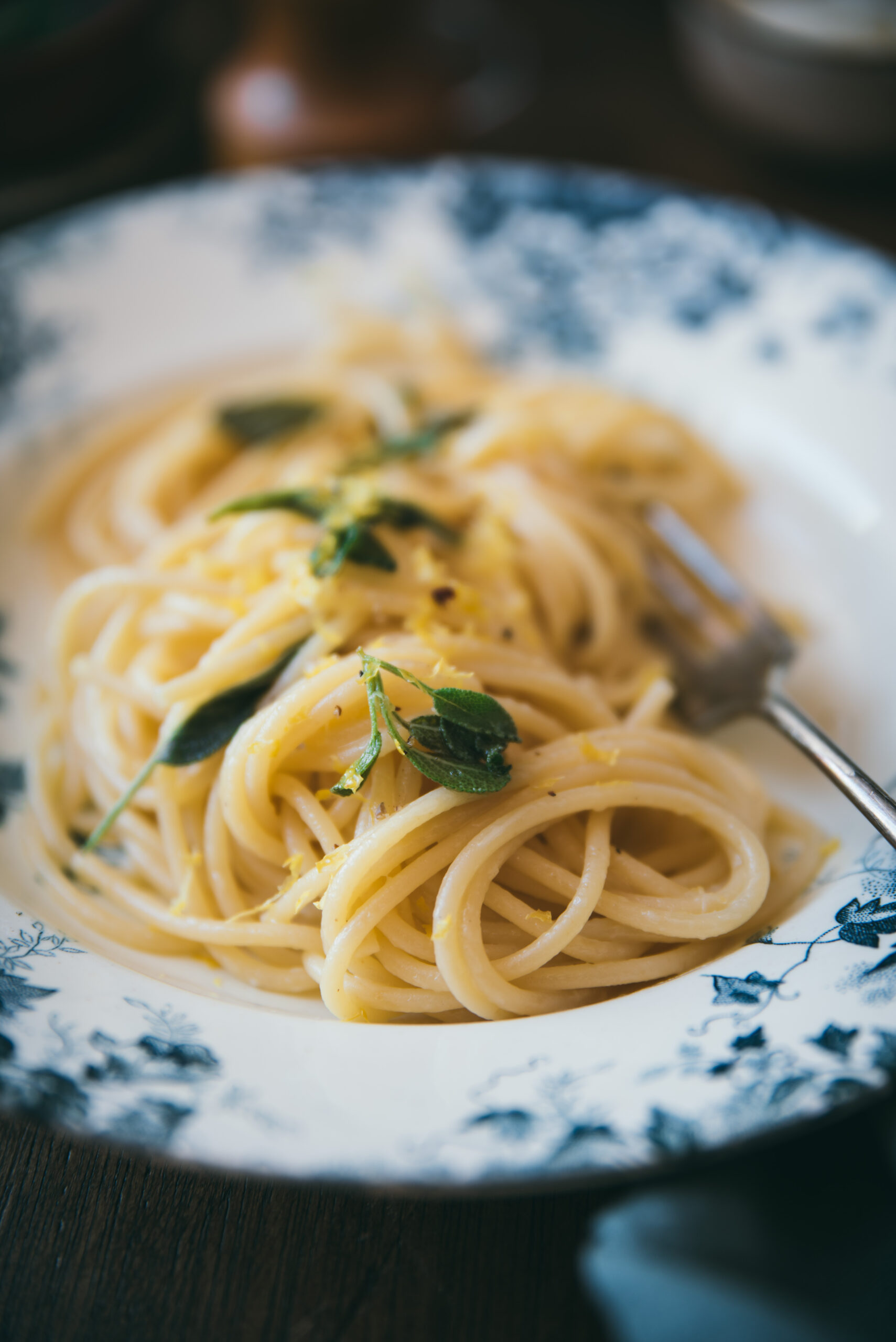 recette Spaghetti au beurre de sauge