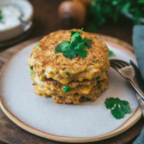 Galettes de flocons d'avoine aux légumes