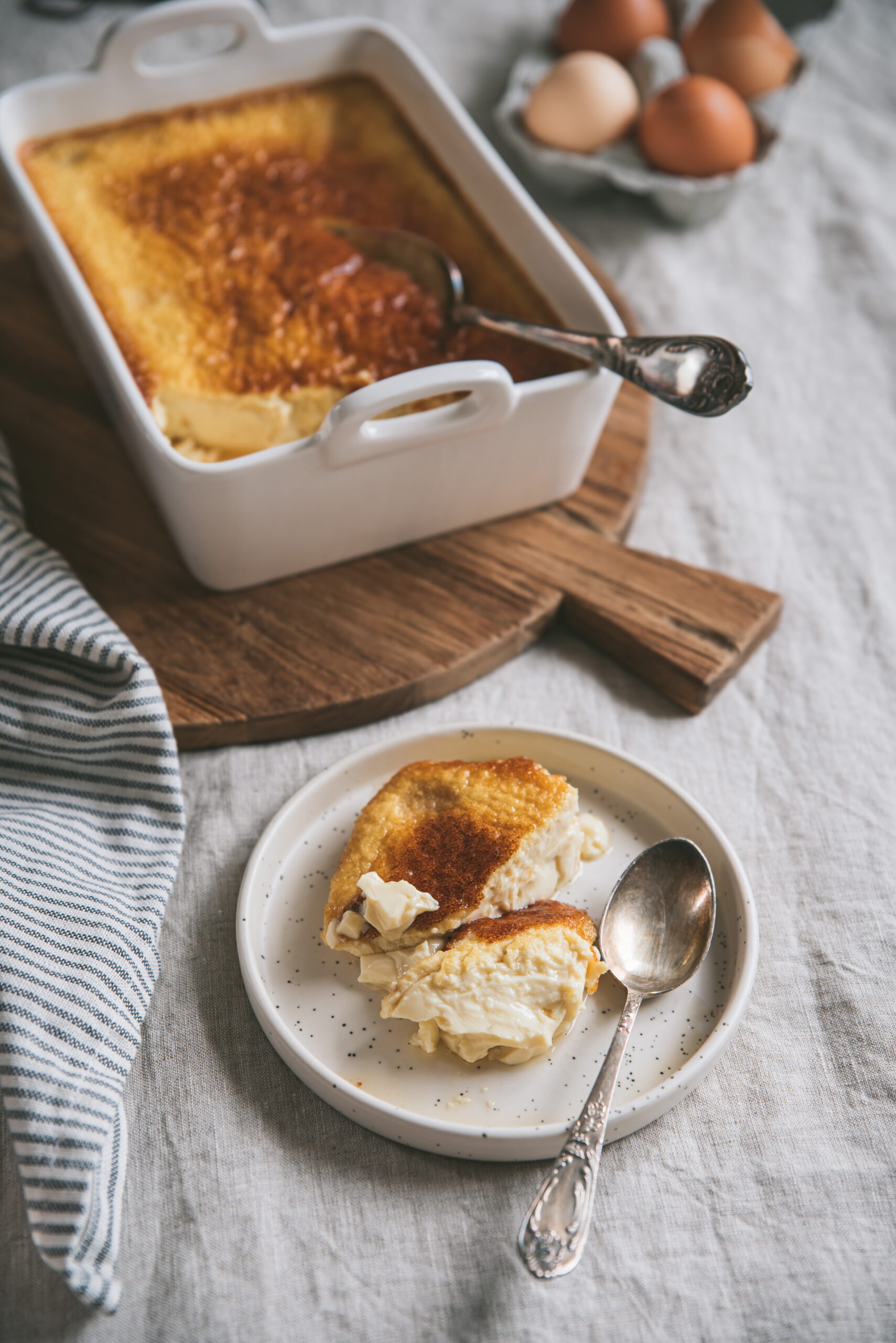 recette Crème aux oeufs au four