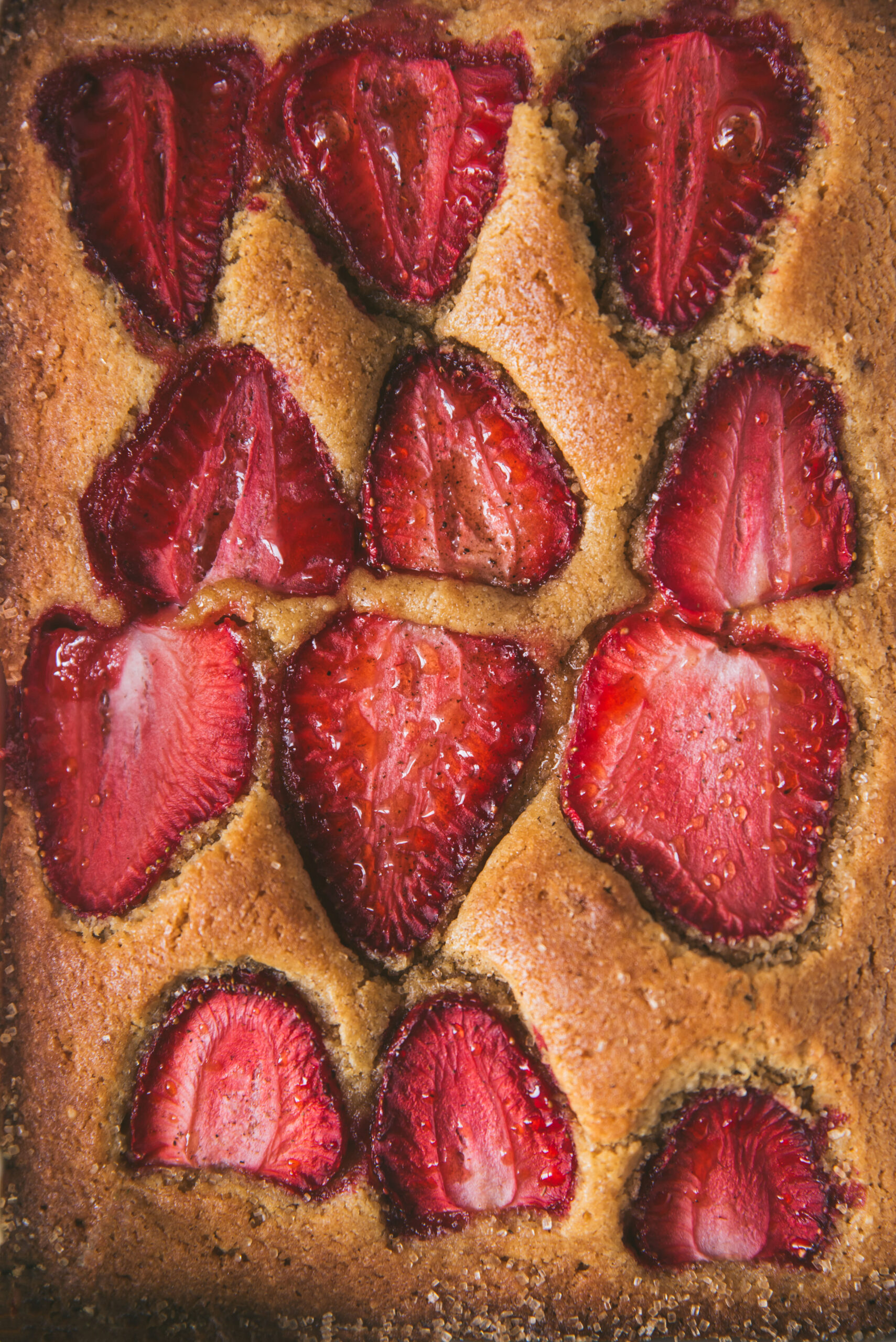 recette gateau fraise amande