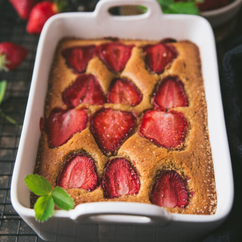 recette gateau moelleux fraises poudre amande