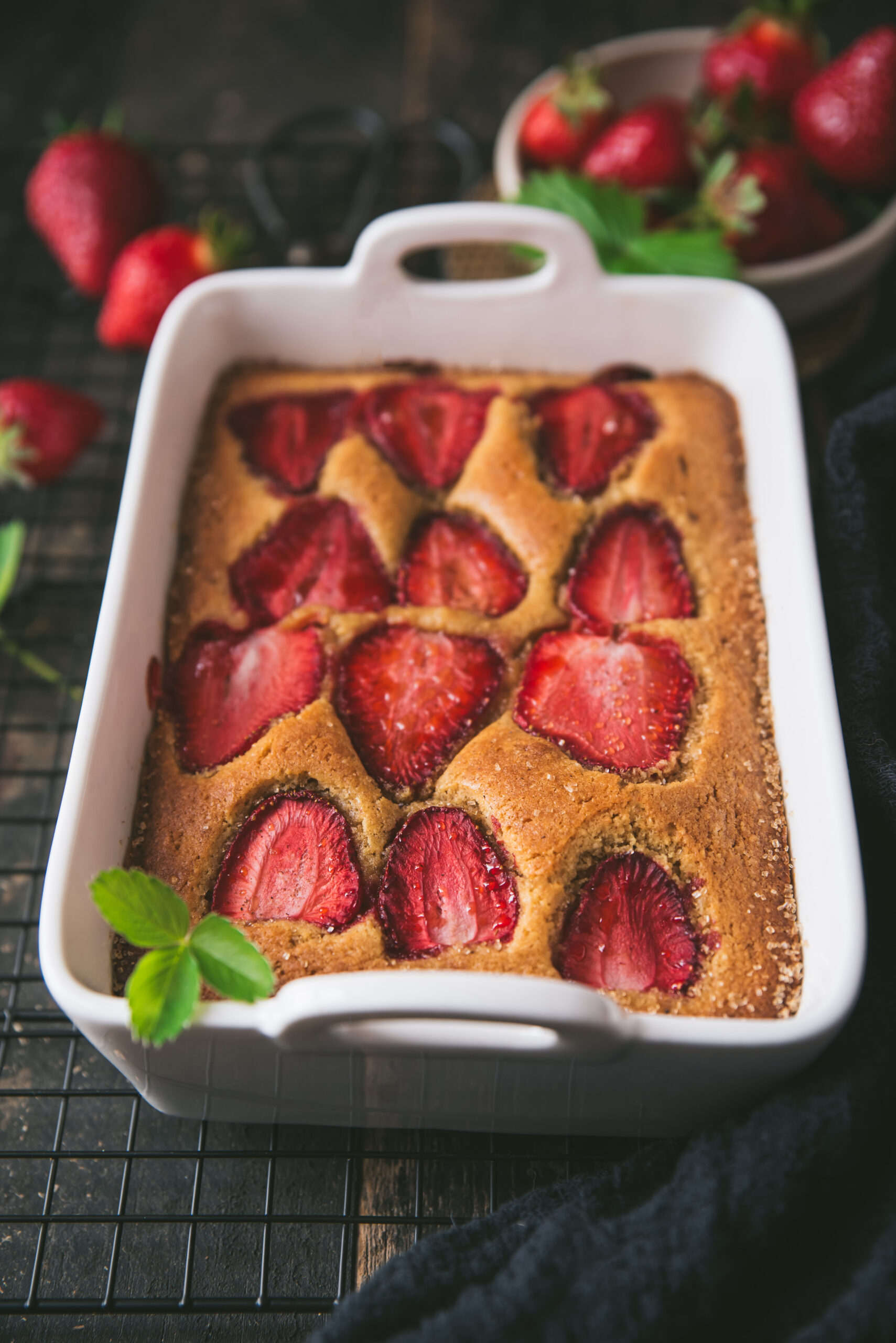 recette gateau fraise amande