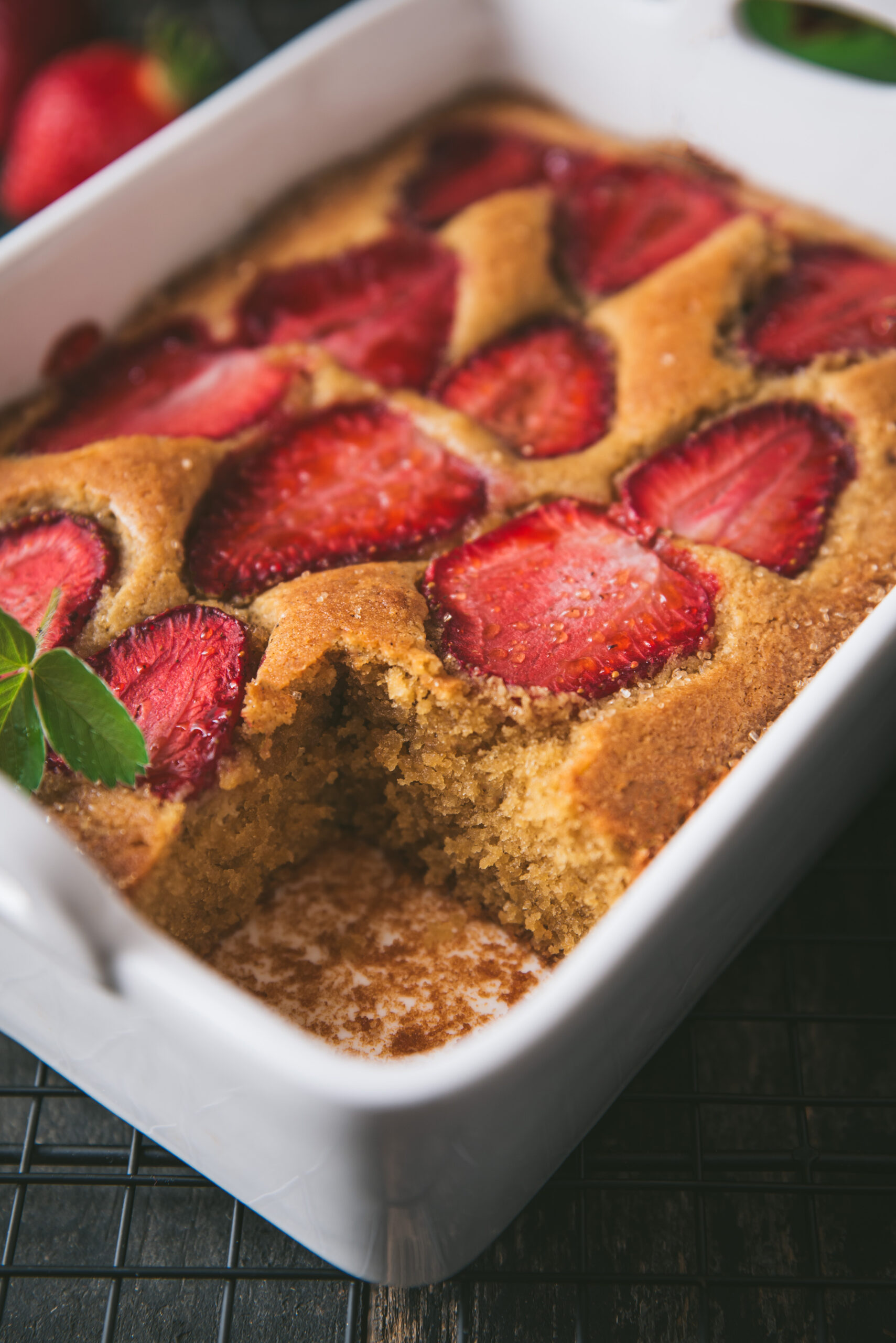 recette gateau fraise amande