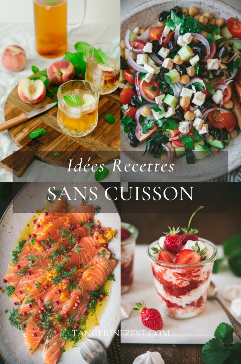 Idées recettes canicule sans cuisson