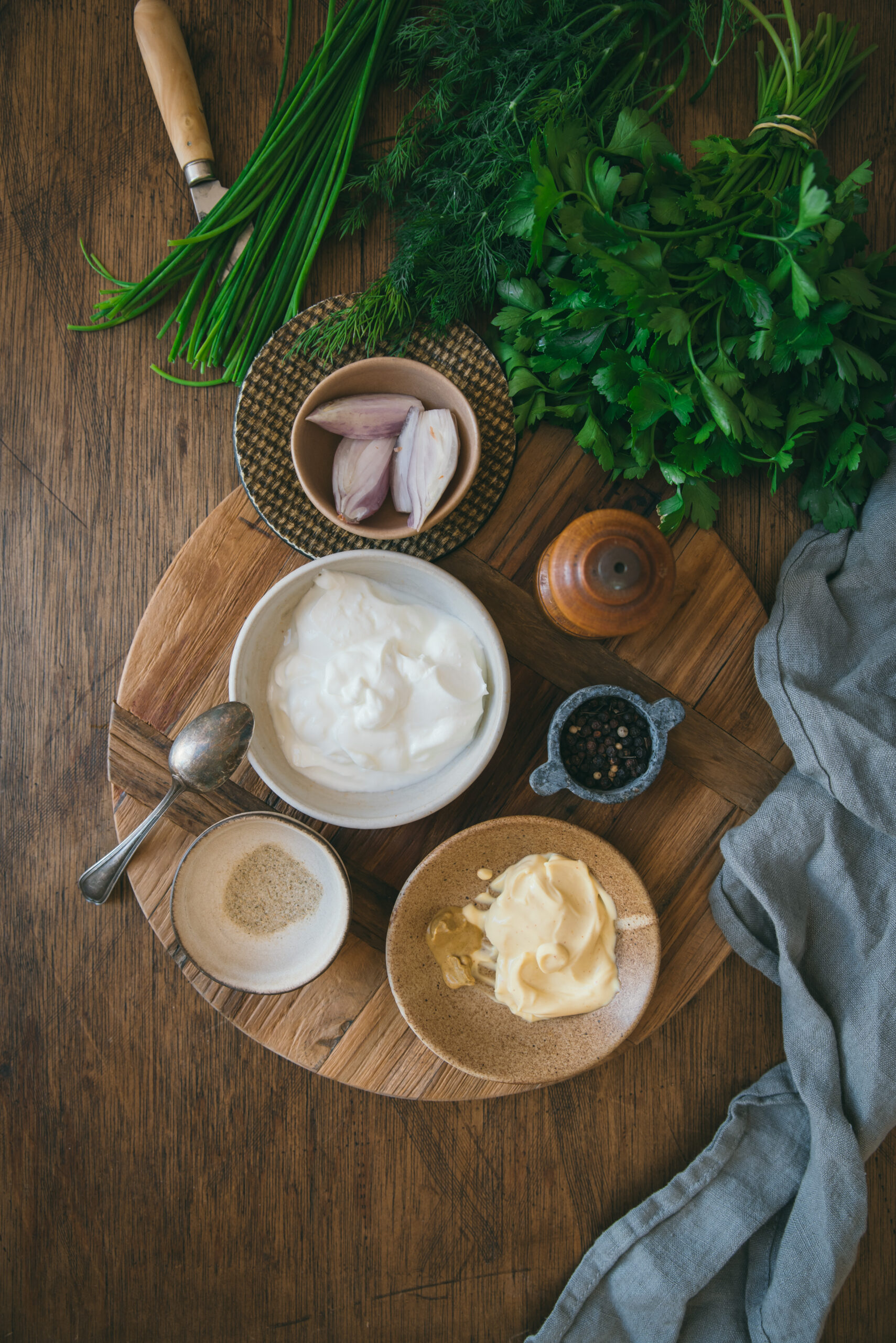 ingrédients-pour-sauce-ranch-maison