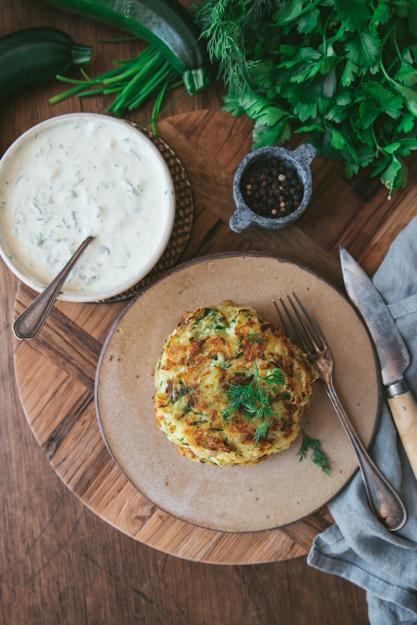 recette galette pomme de terre courgette fromage