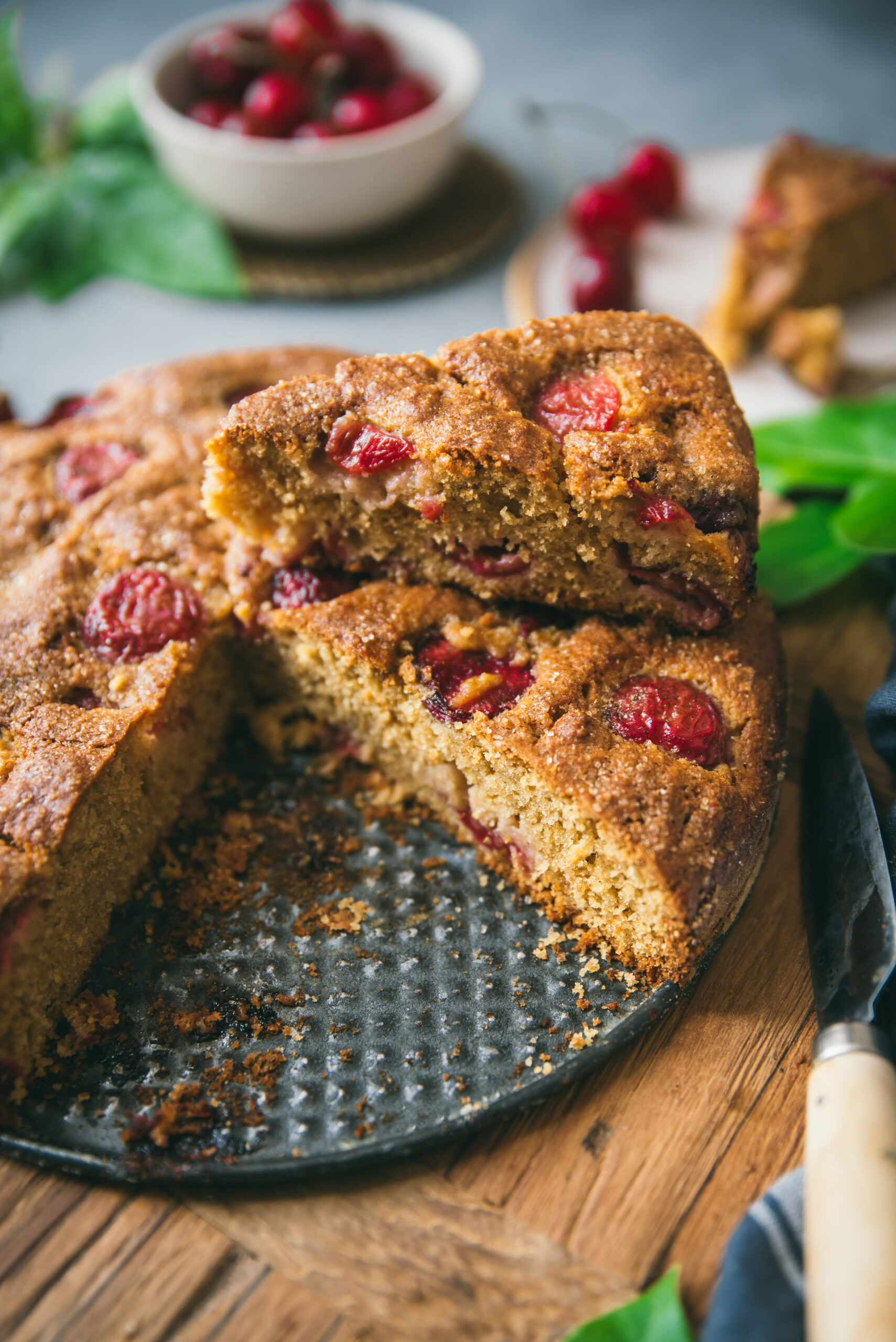 recette cale cerise moelleux
