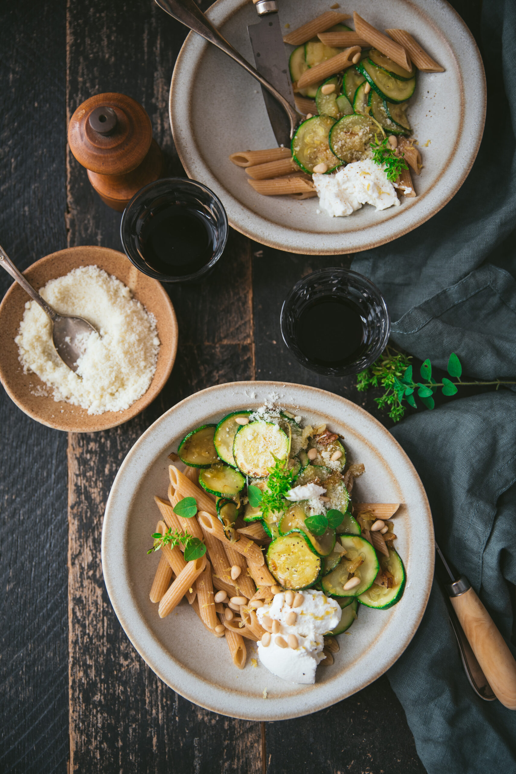 Zucchini and Ricotta Pasta recipe