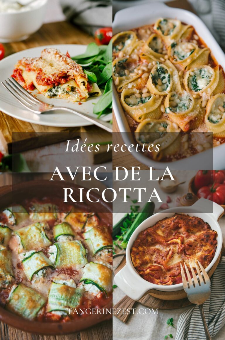 Idées recettes avec de la Ricotta