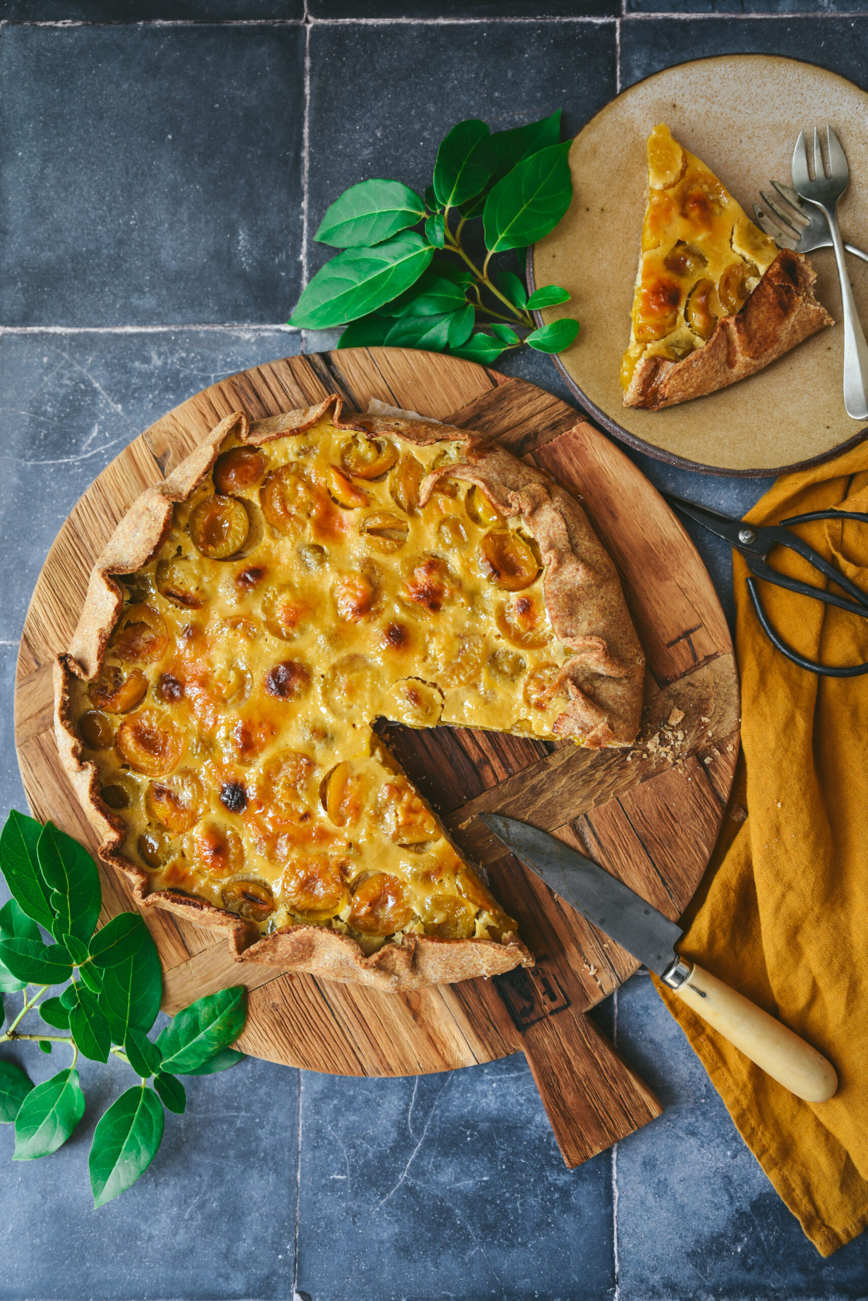 Mirabelle Plum Tart easy Recipe