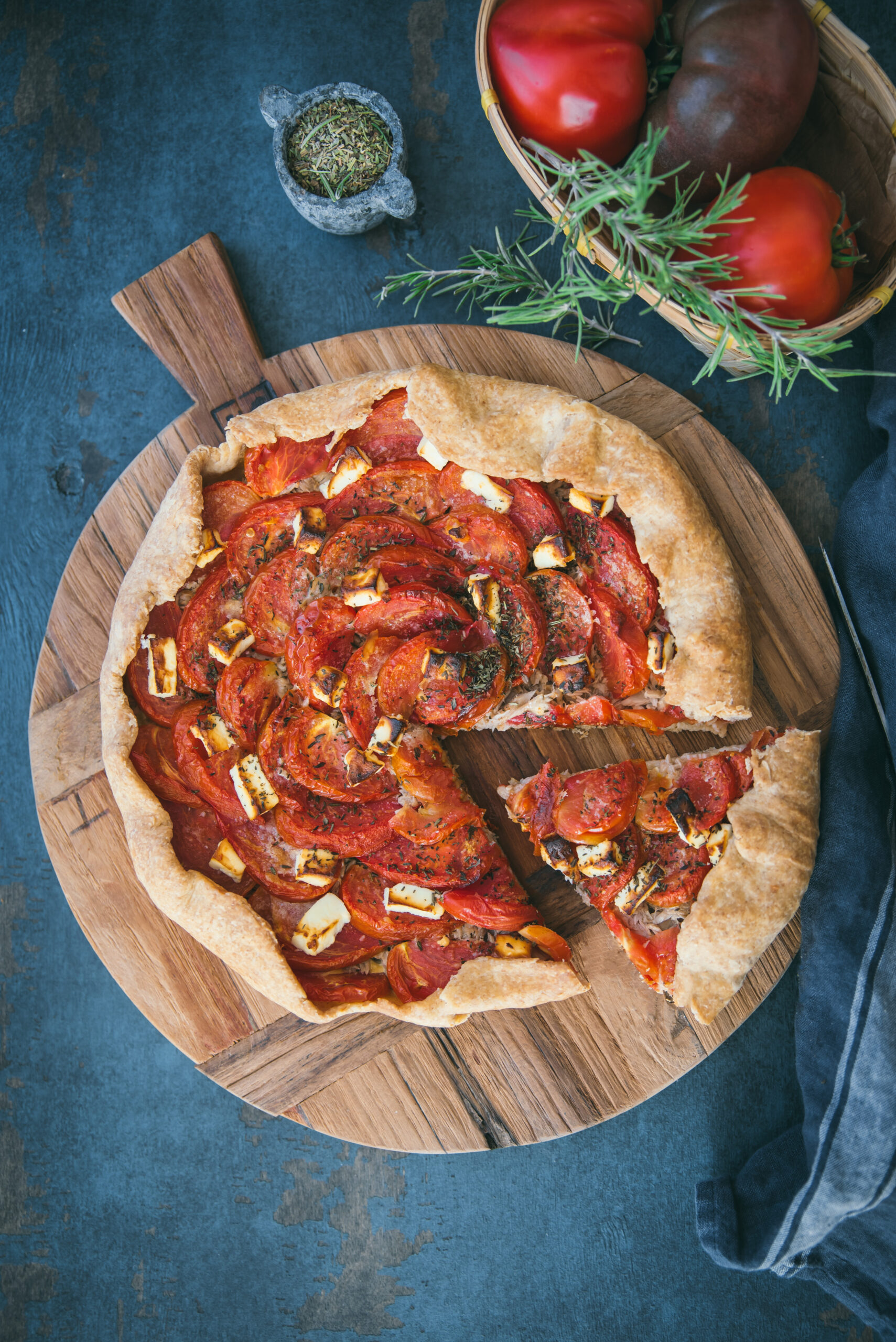 Tuna, Tomato Mustard Tart recipe