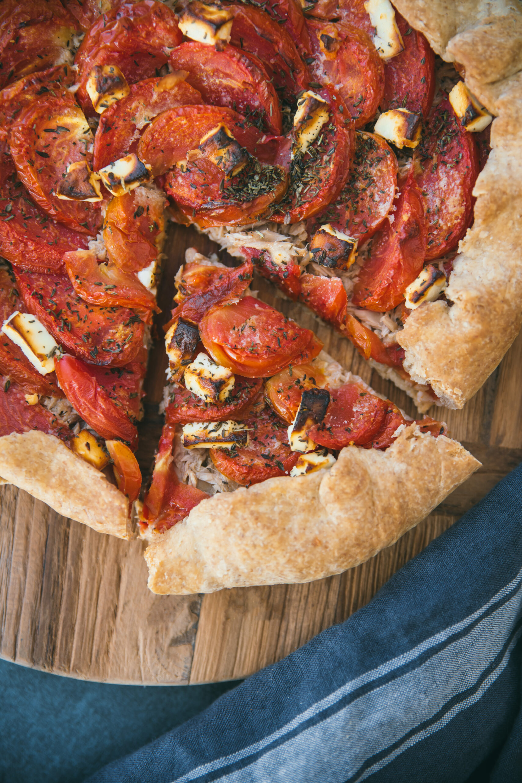 Tuna, Tomato Mustard pie recipe