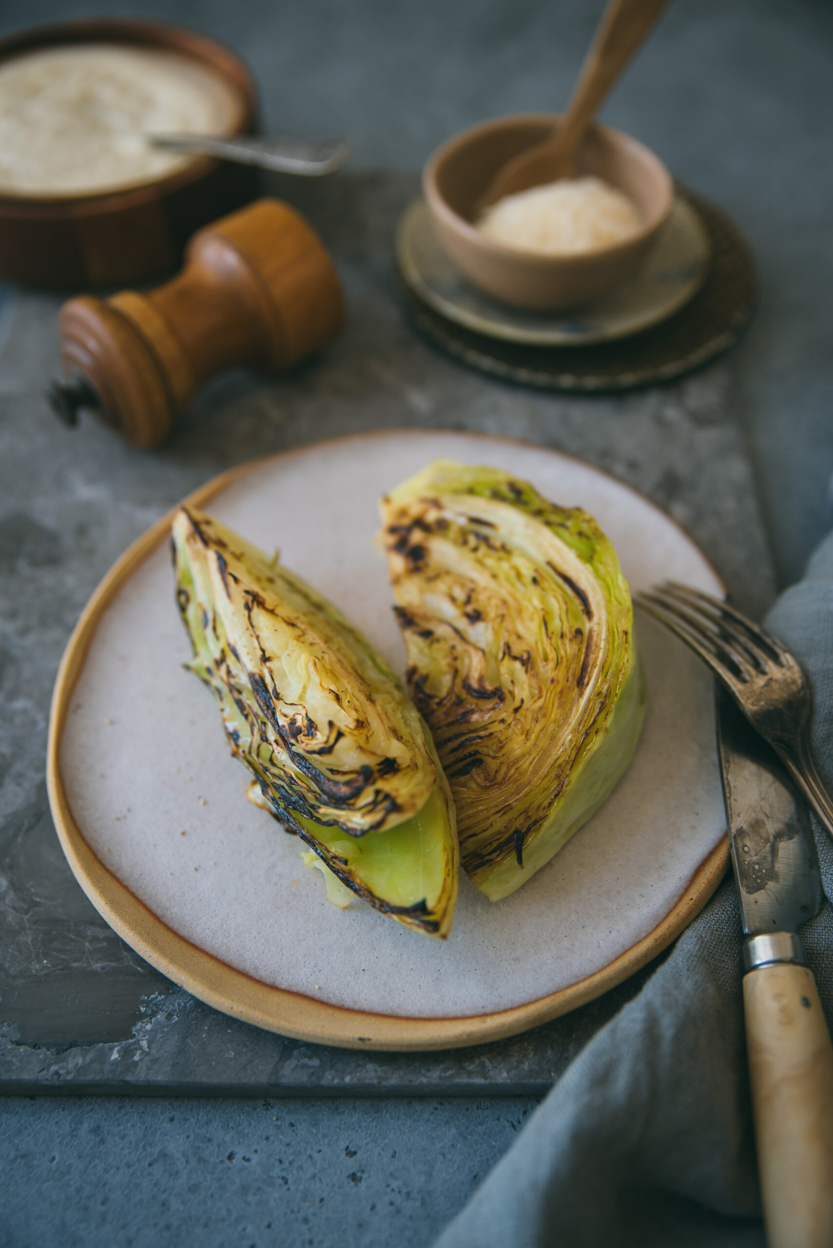 recette chou grillé