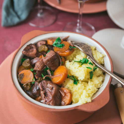 Bourguignon champignons recette végétarienne