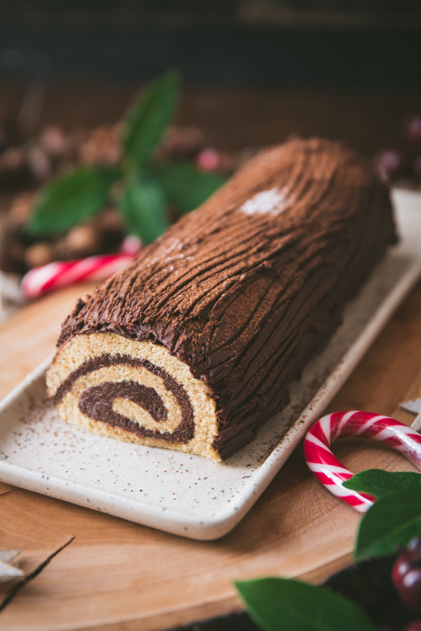 recette buche chocolat roulée