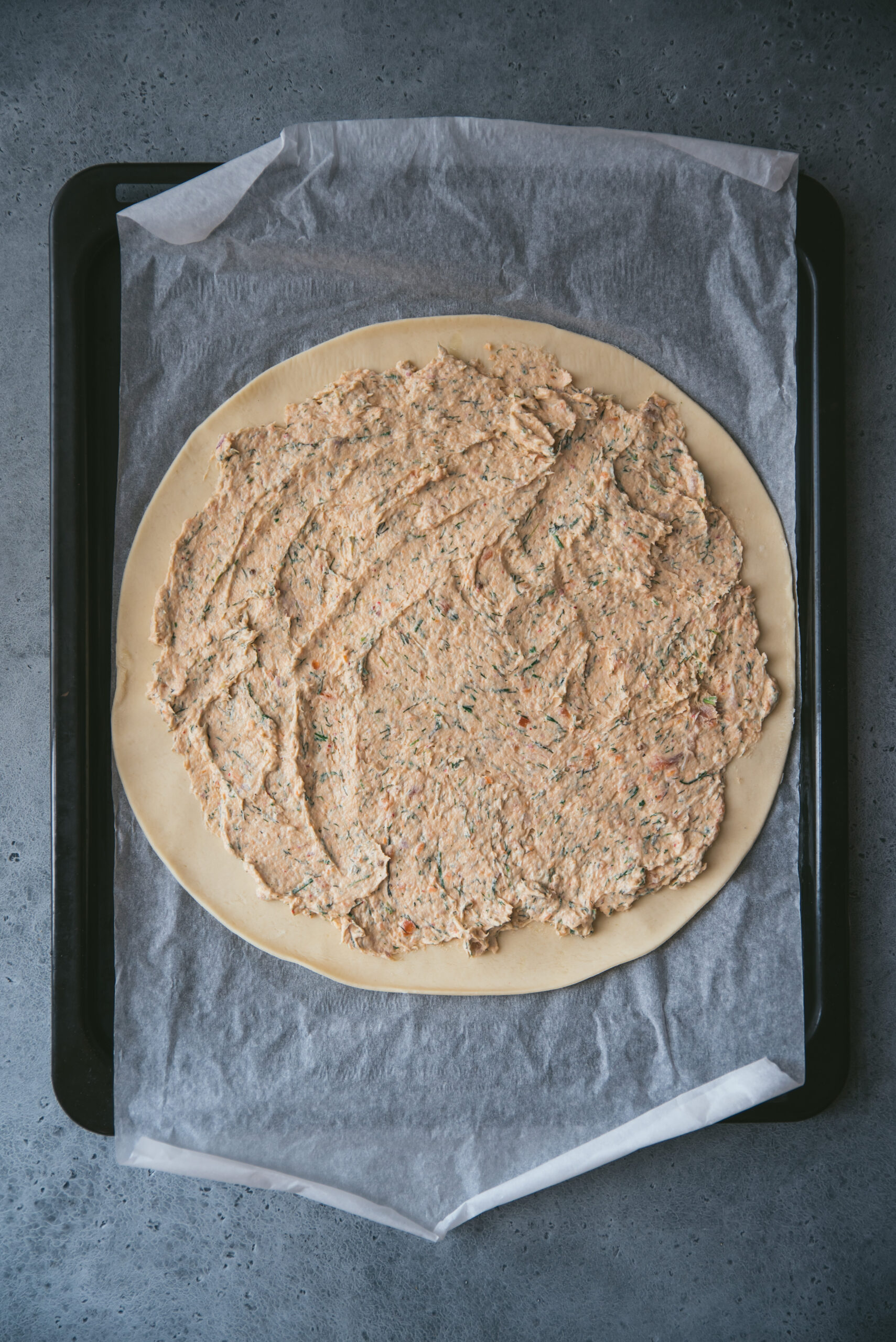 recette Tarte soleil saumon