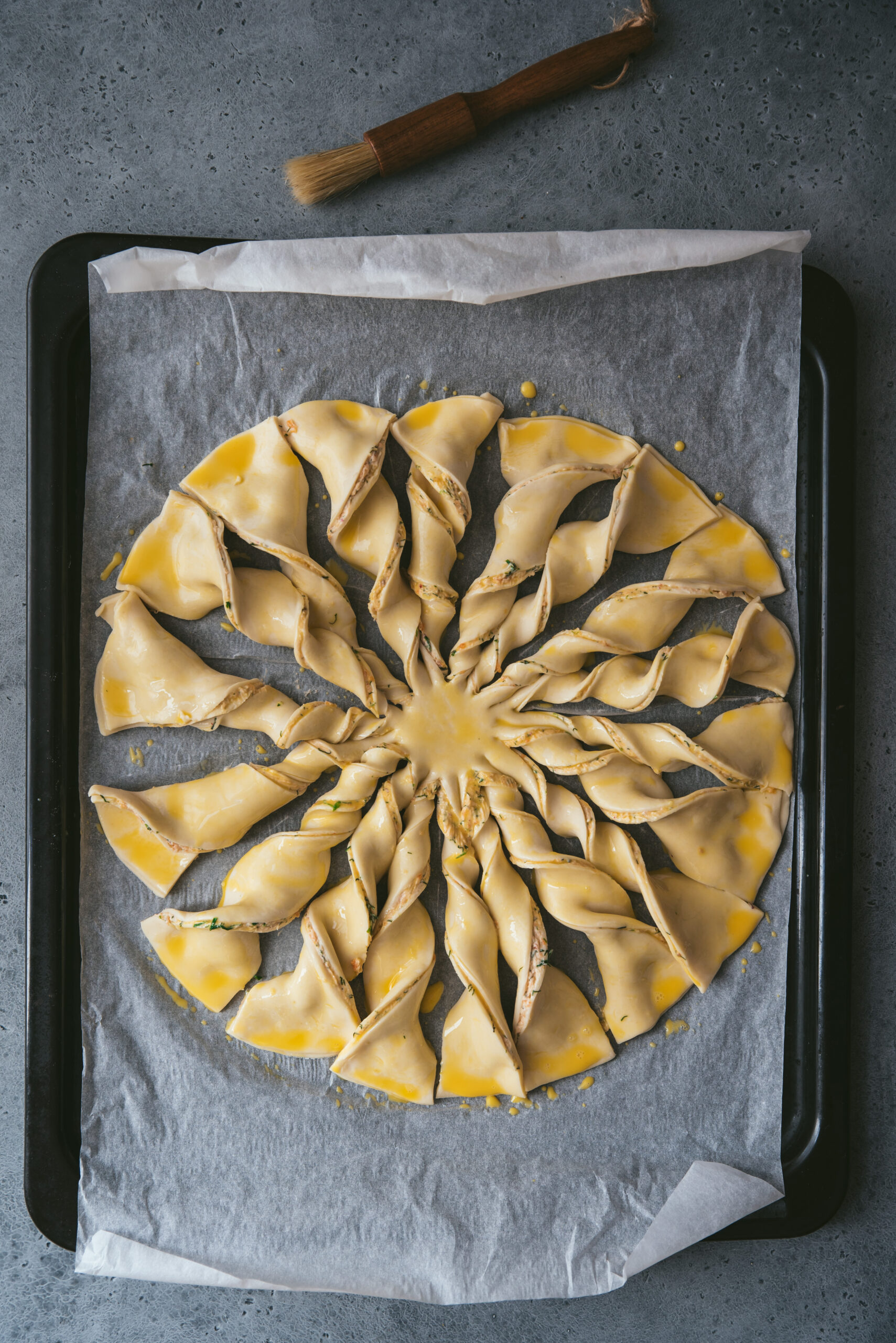 recette Tarte soleil saumon