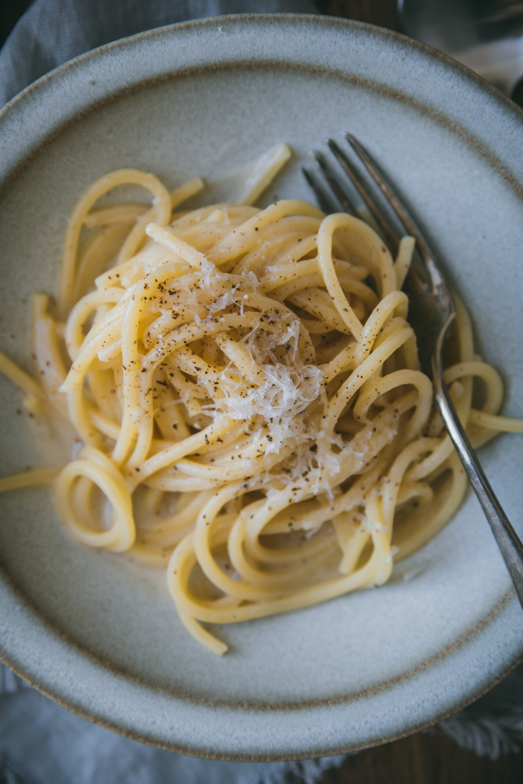 Spaghetti Black Pepper Pecorino Romano sauce