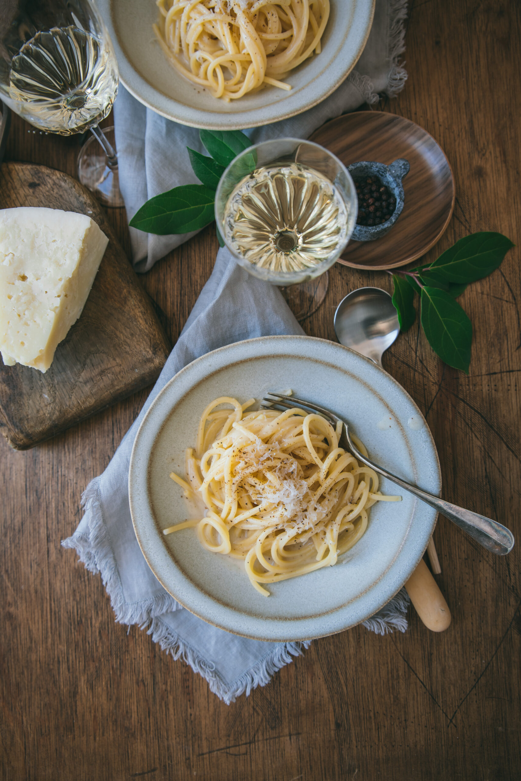 pasta Black Pepper Pecorino Romano sauce