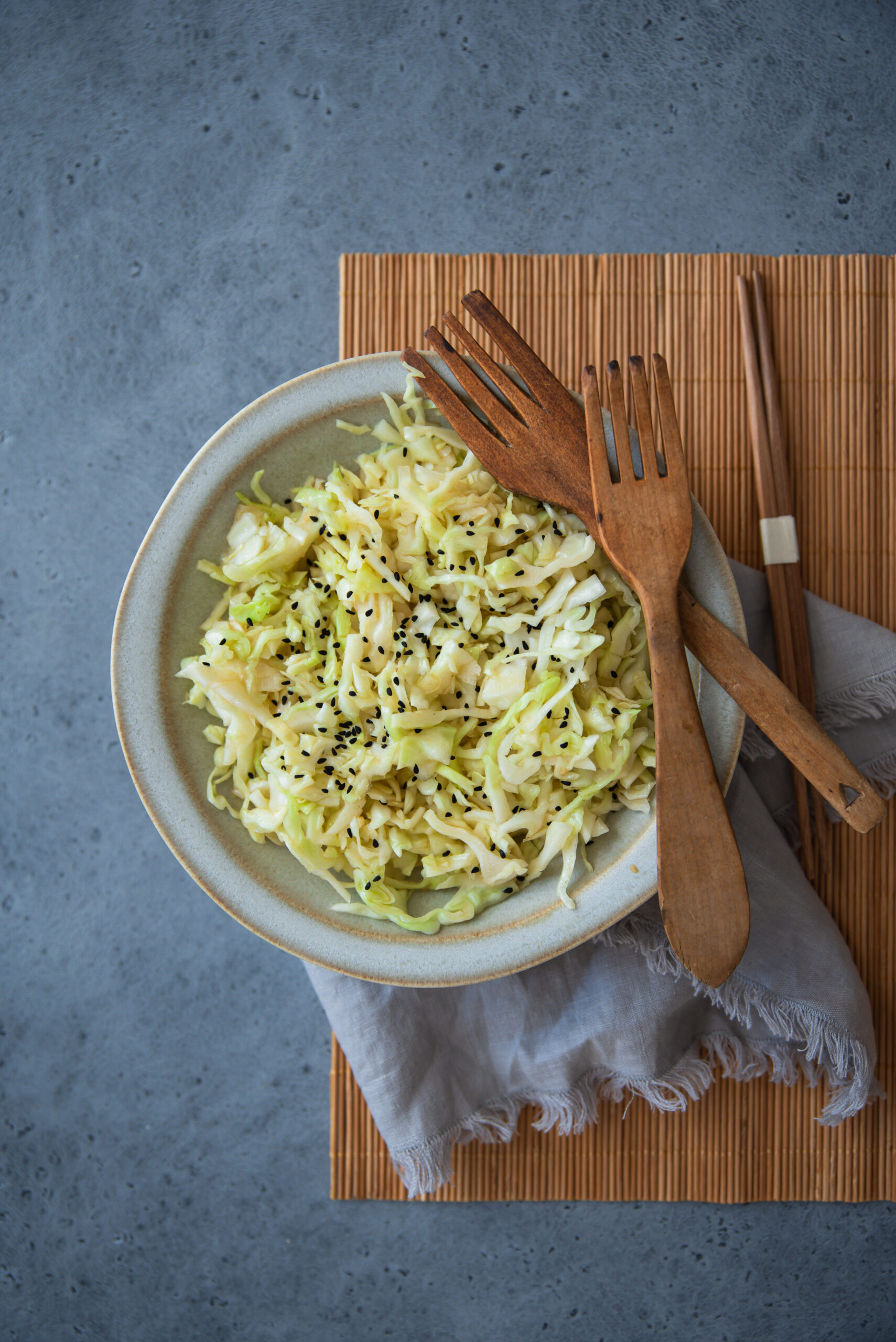 recette Salade chou blanc japonaise