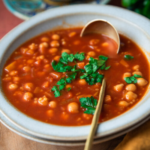 recette soupe marocaine pois chiches