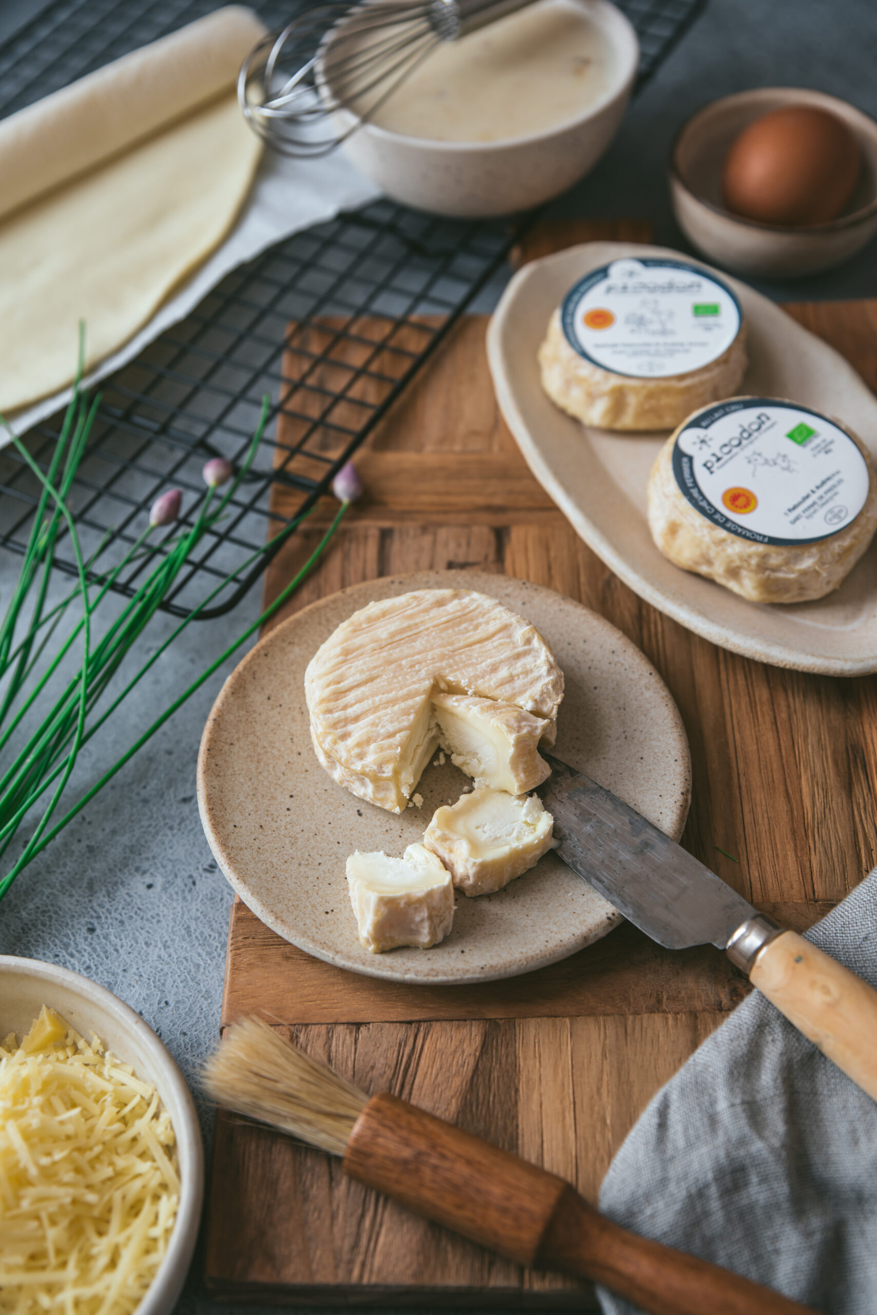 ingrédients feuilleté fromage picodon