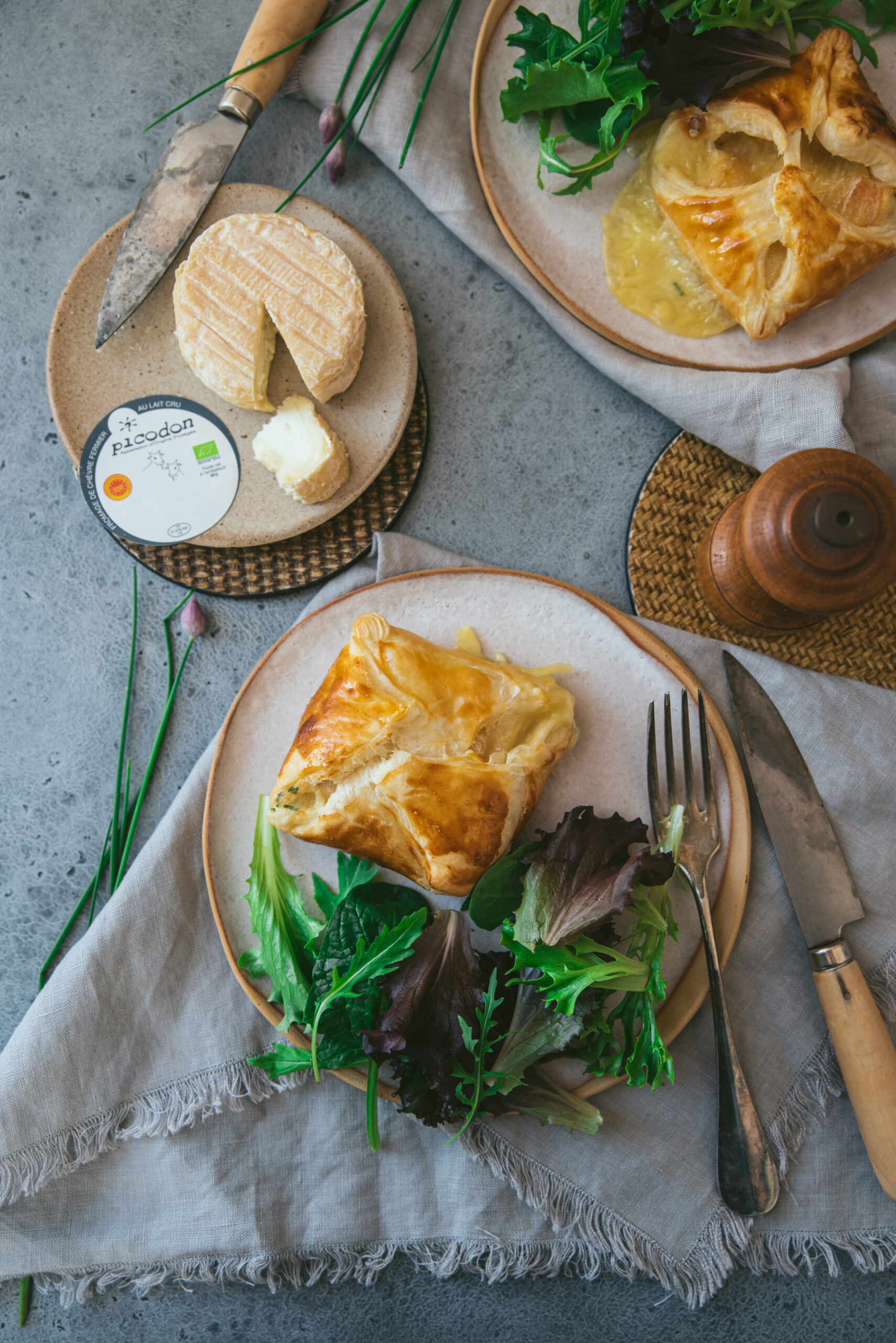 recette feuilletés fromage chèvre
