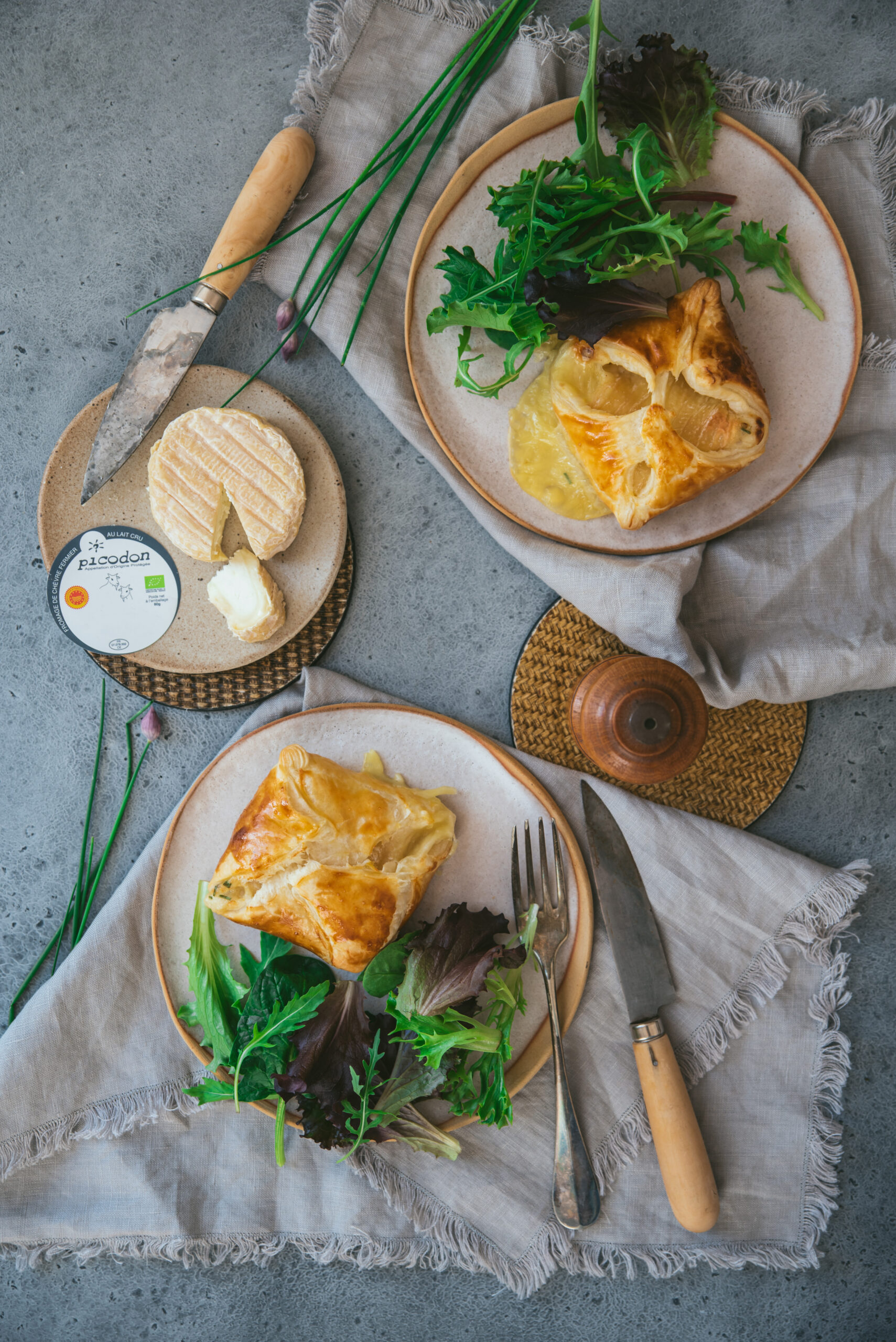 recette feuilleté fromage chèvre