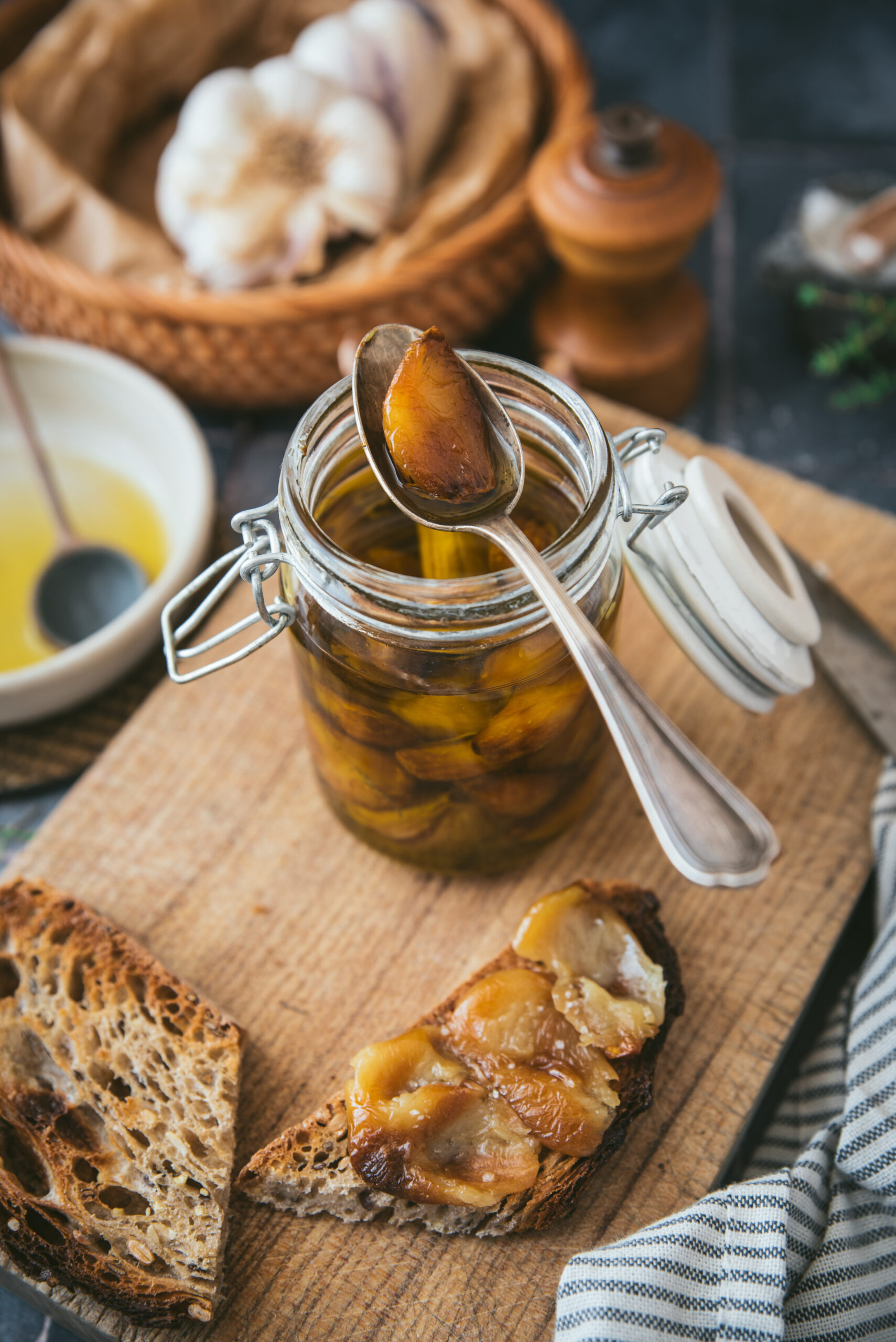 recette Ail confit à l’huile d’olive