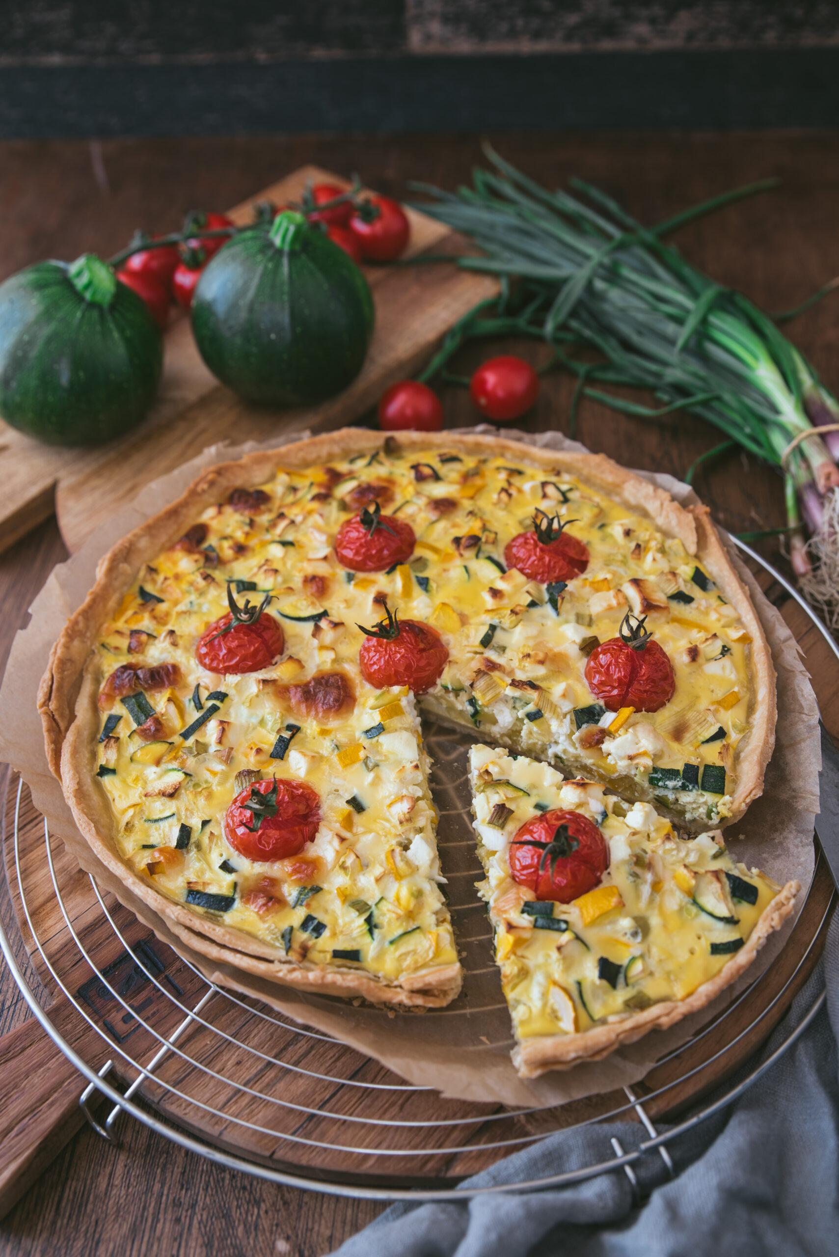 recette quiche tomate feta