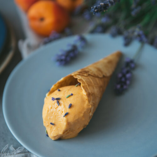 recette crème glacée abricot