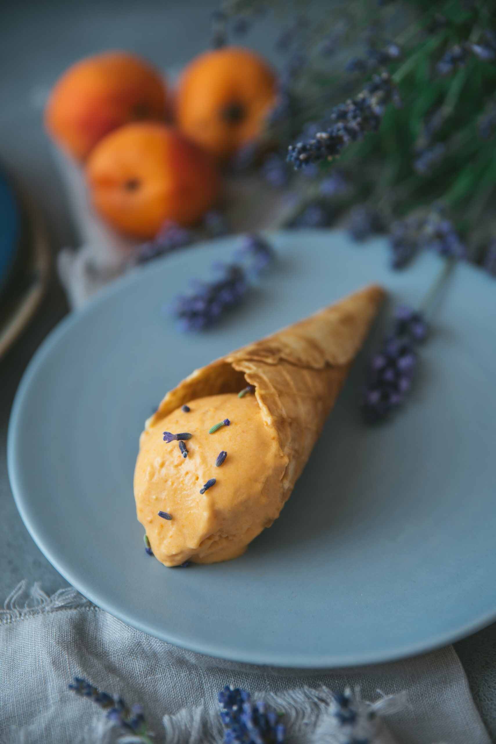 Apricot lavander Ice Cream Recipe