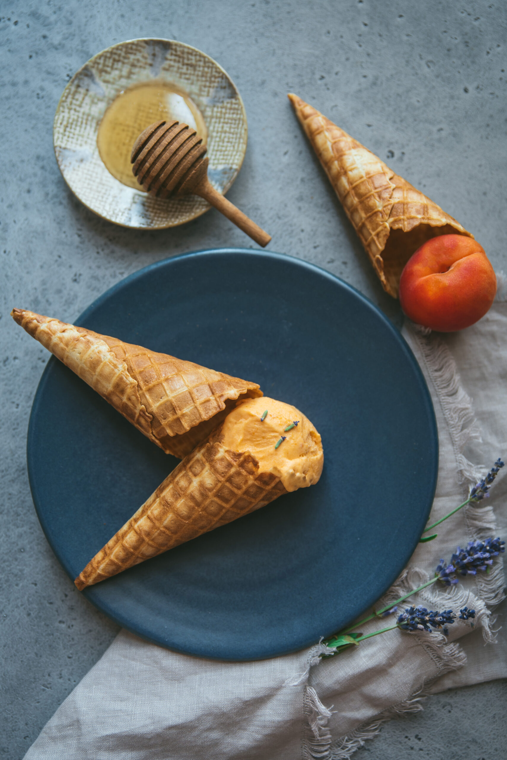 Apricot lavander Ice Cream Recipe